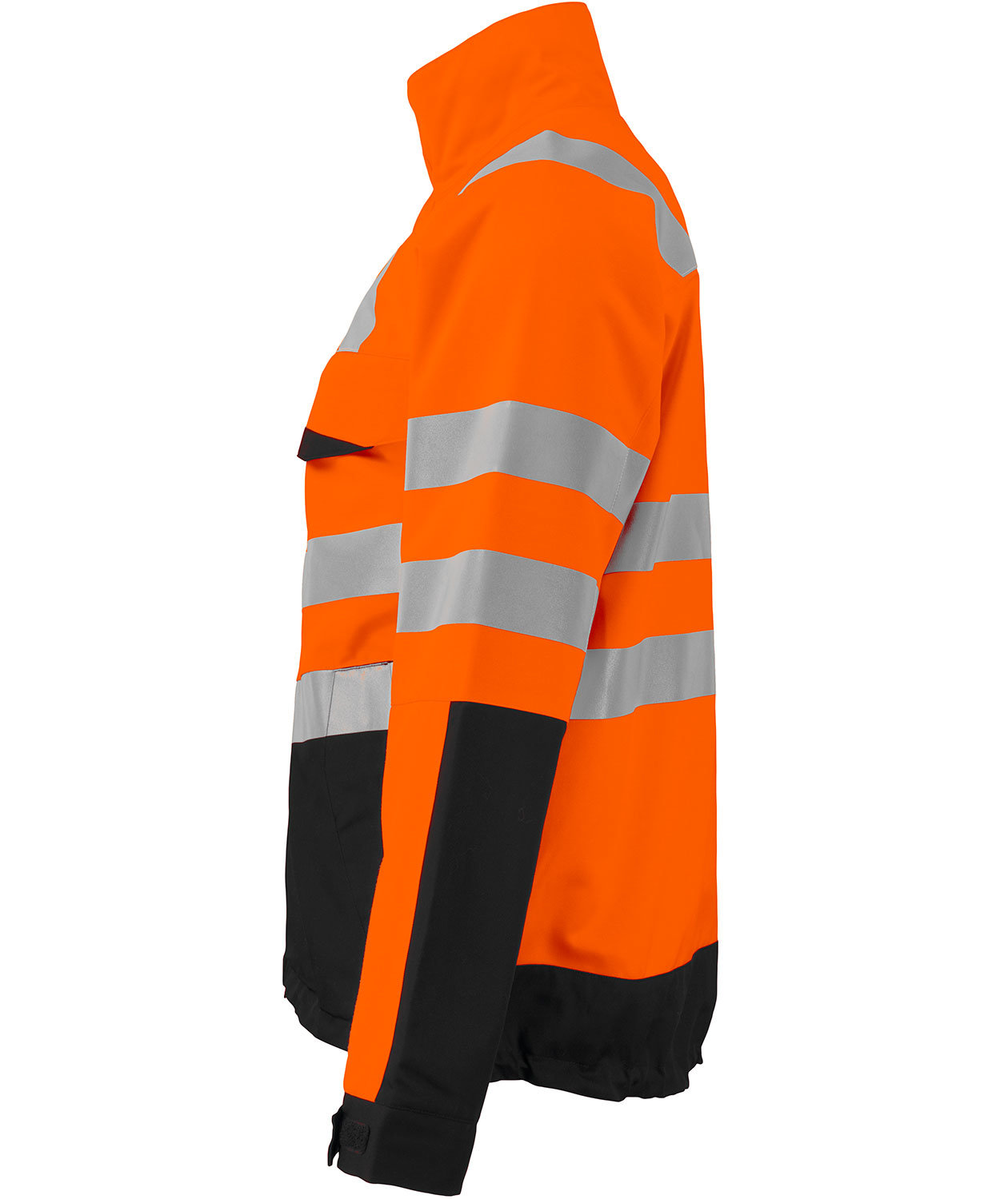 ProJob arbejdsjakke 6415, Hi-Vis Orange/Sort, large image number 2