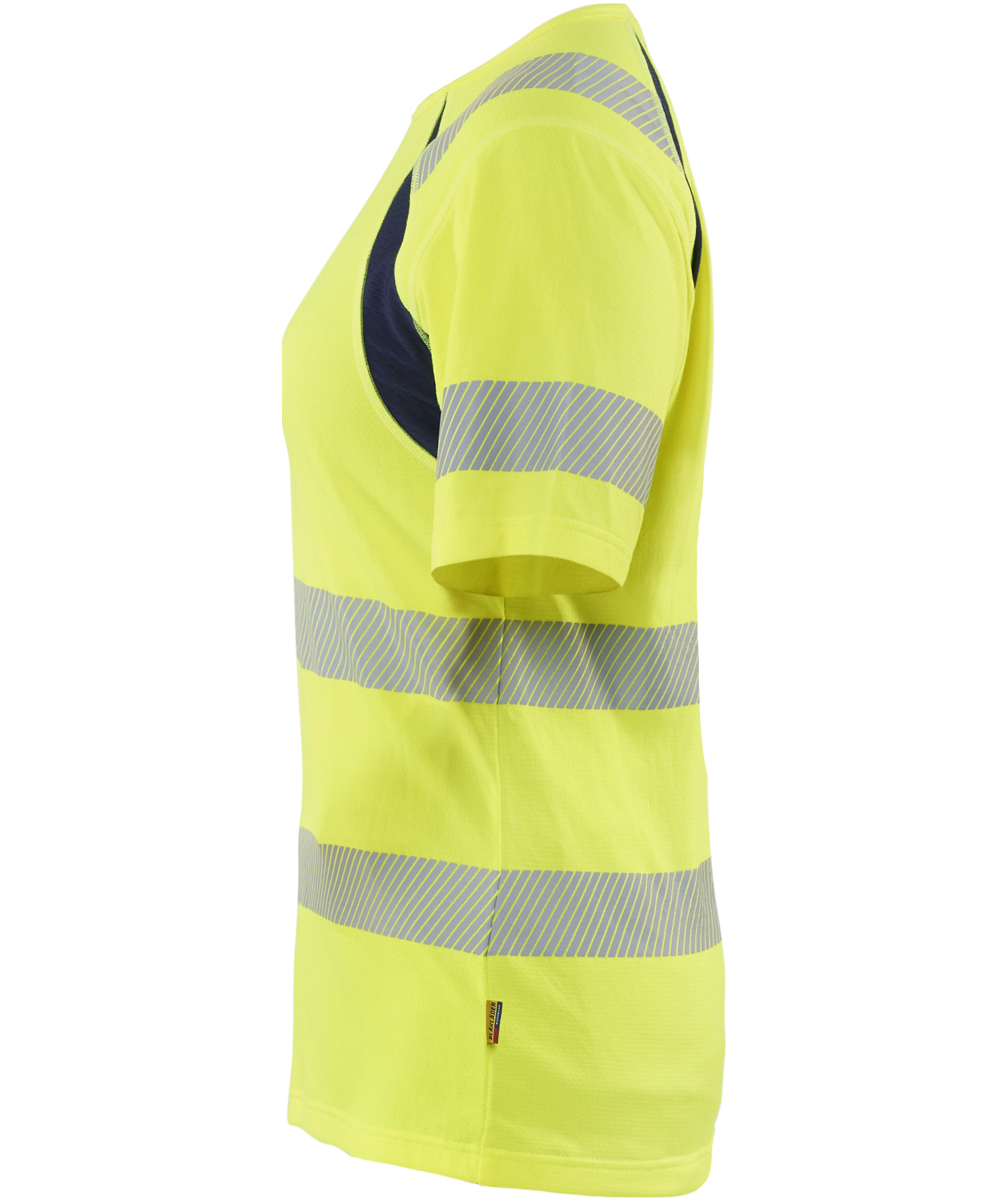 Bl&aring;kl&auml;der women's T-shirt, Hi-Vis yellow/marine, large image number 4
