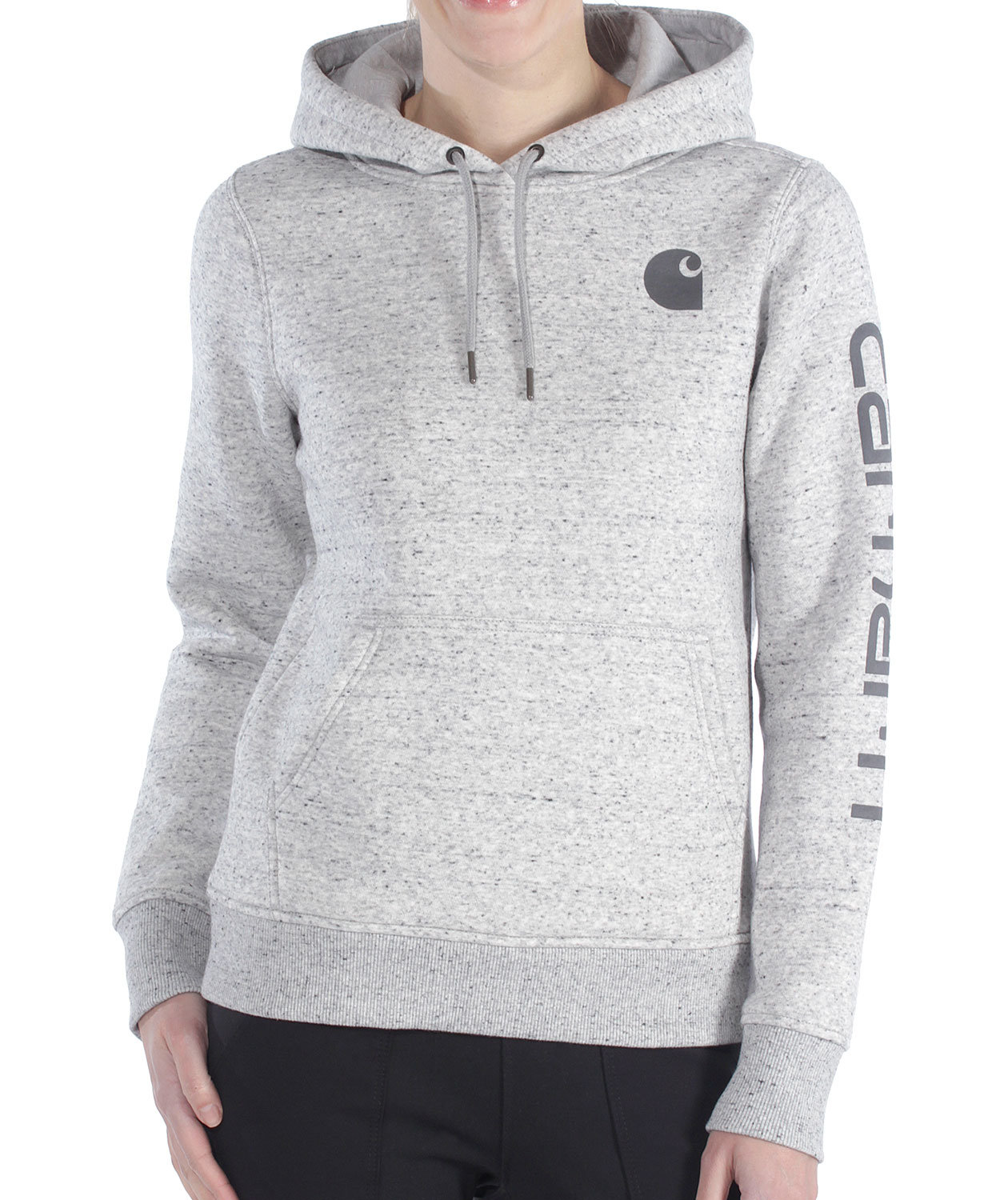 Carhartt Clarksburg hoodie dam, Asphalt Heather Nep, large image number 2