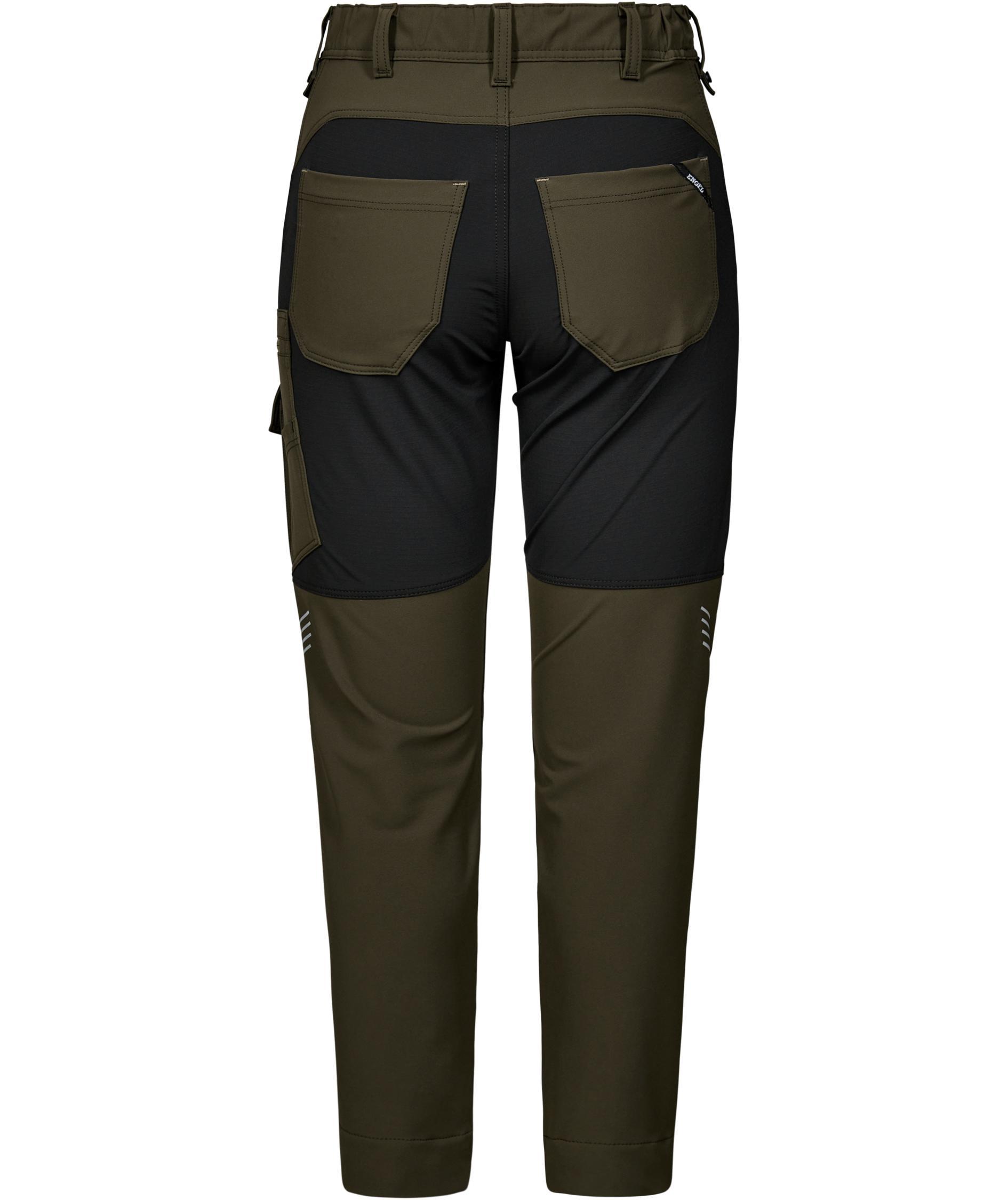 Engel Entire dame servicebukser full stretch, Forest Green/Black, large image number 2