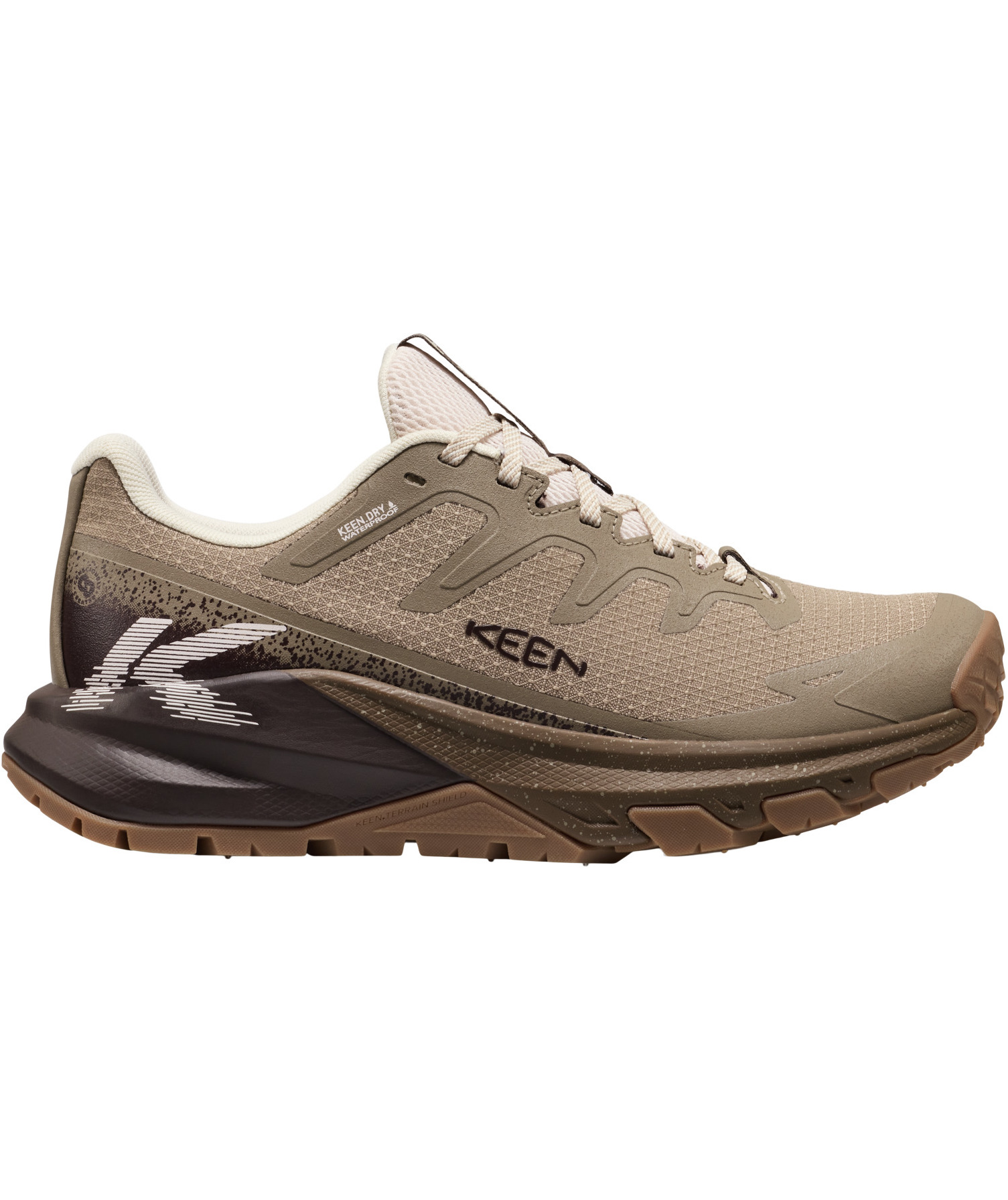 Keen Targhee Apex WP dame tursko, Brindle/Peach Blush