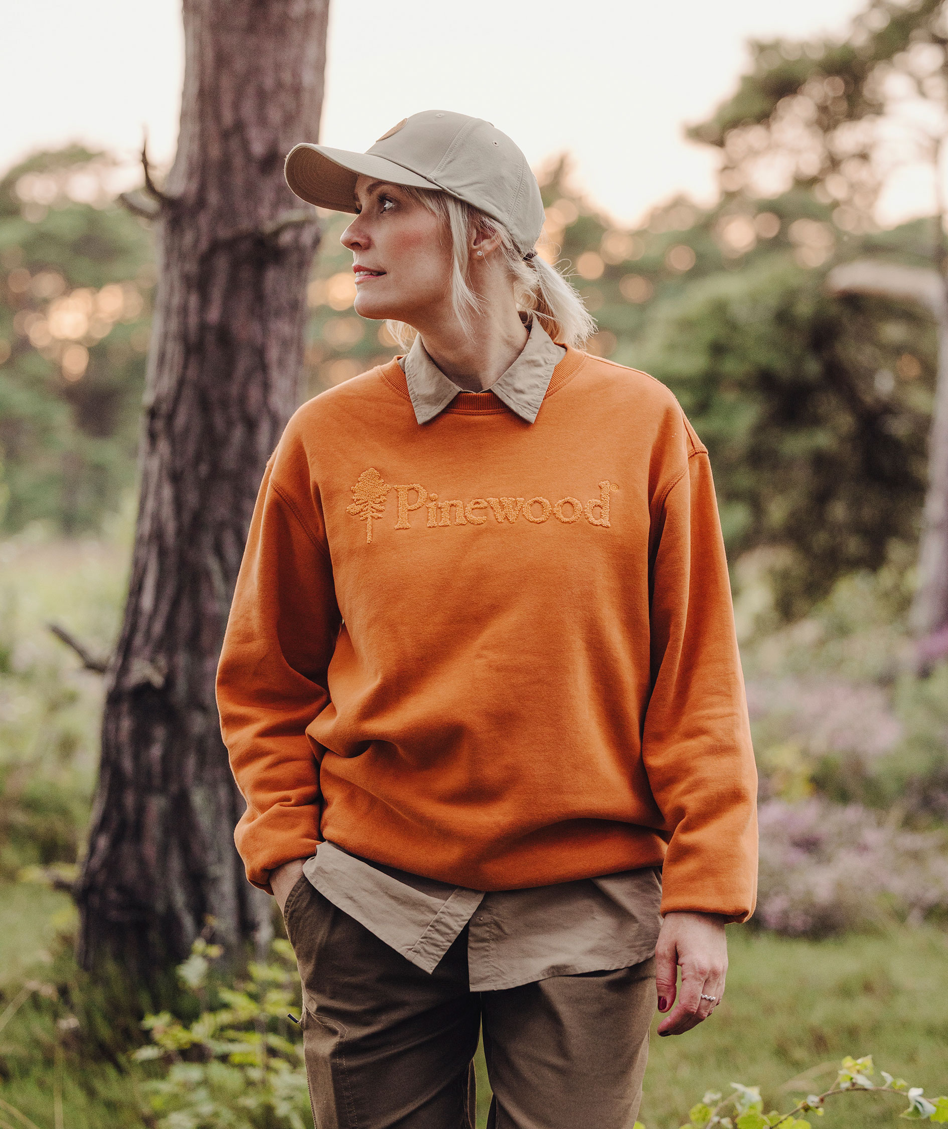 Pinewood V&auml;rnamo Logo sweatshirt, Burned Orange, large image number 9