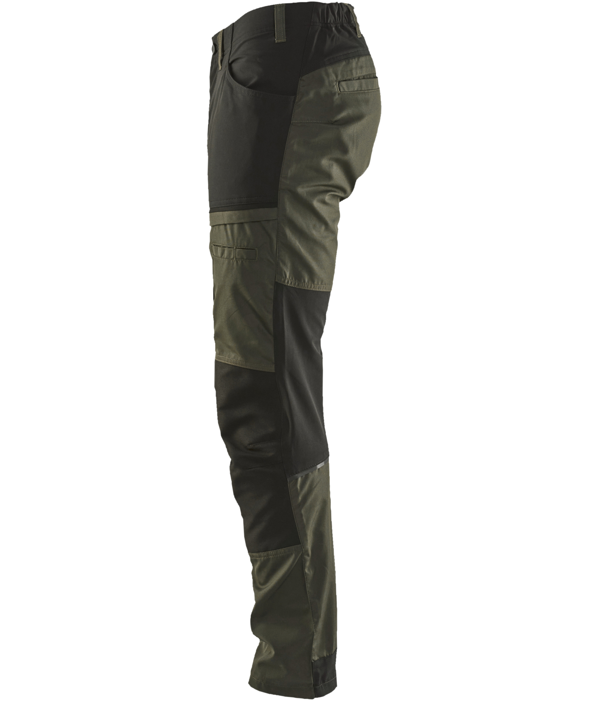 Bl&aring;kl&auml;der Unite arbejdsbukser, Skovgr&oslash;n/sort, large image number 3