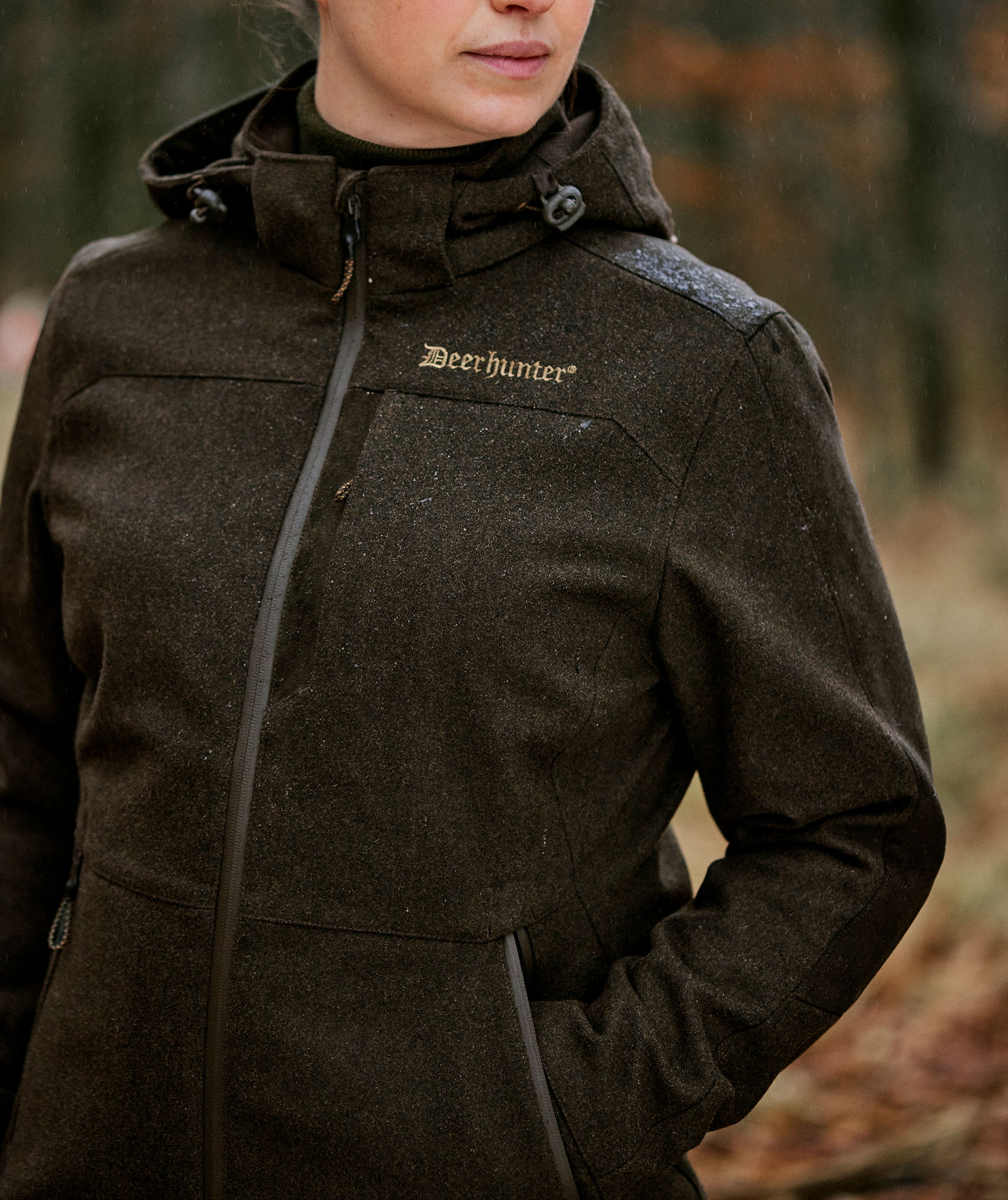 Deerhunter Tatra Active damejakke med ull, Loden Wood, large image number 6