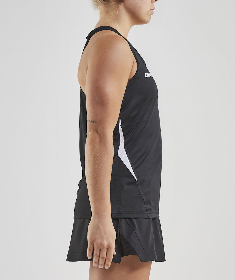 Craft Pro Control Impact dame tank top, Black/white, large image number 3