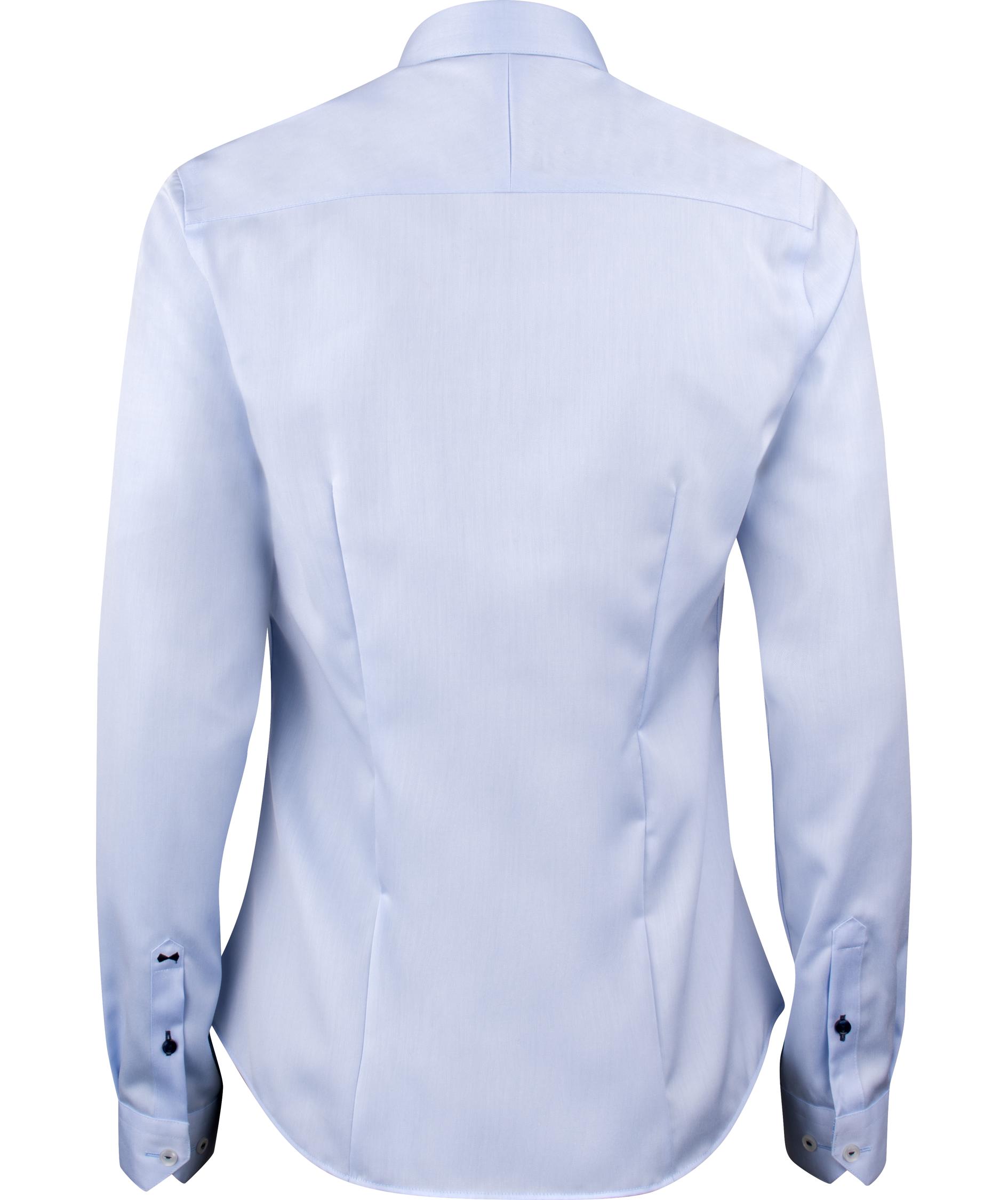 J. Harvest & Frost Twill Red Bow 122 lady fit skjorte, Sky Blue