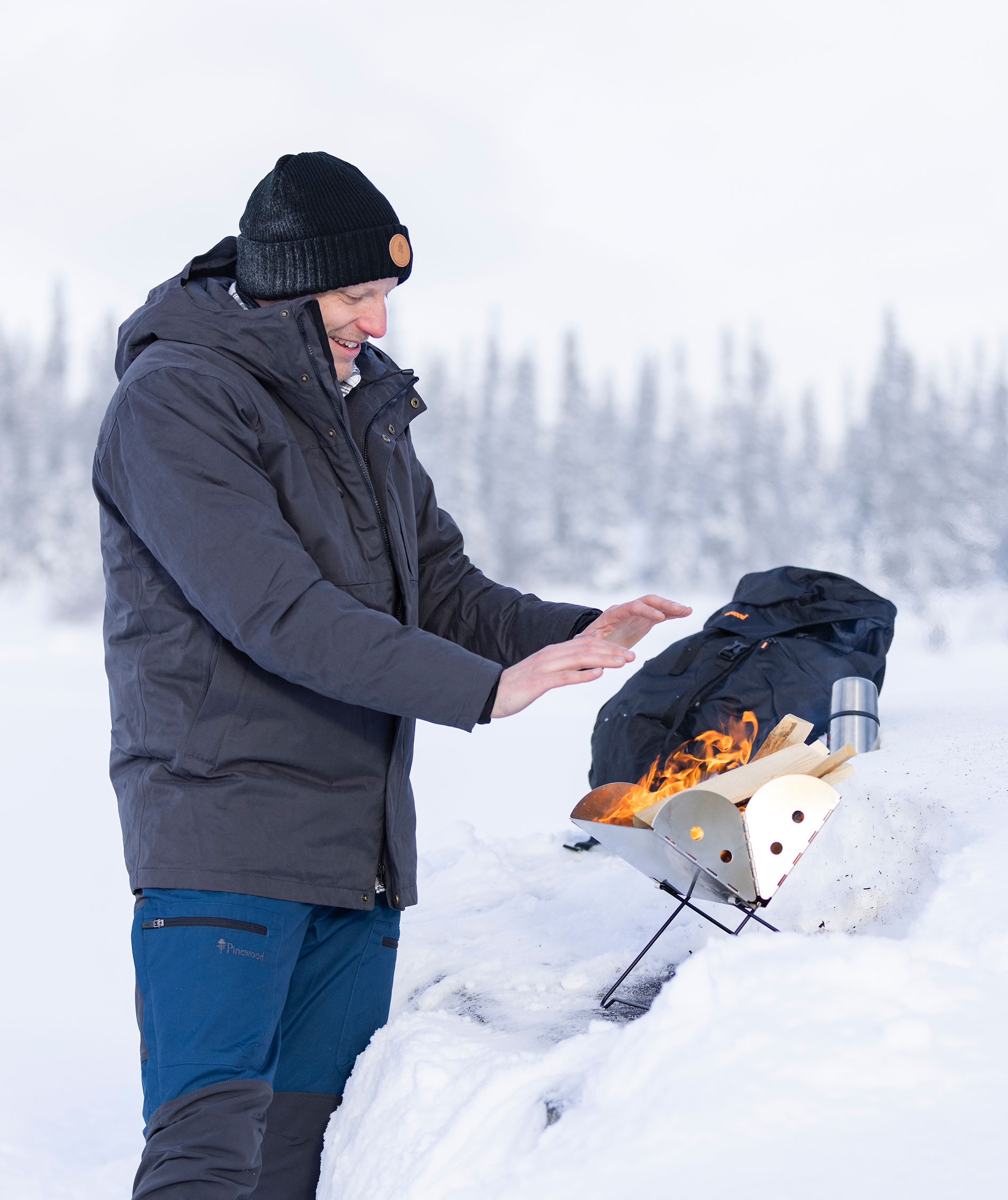 Pinewood Caribou TC bukser, Deep Dive/Dark Anthracite, large image number 9