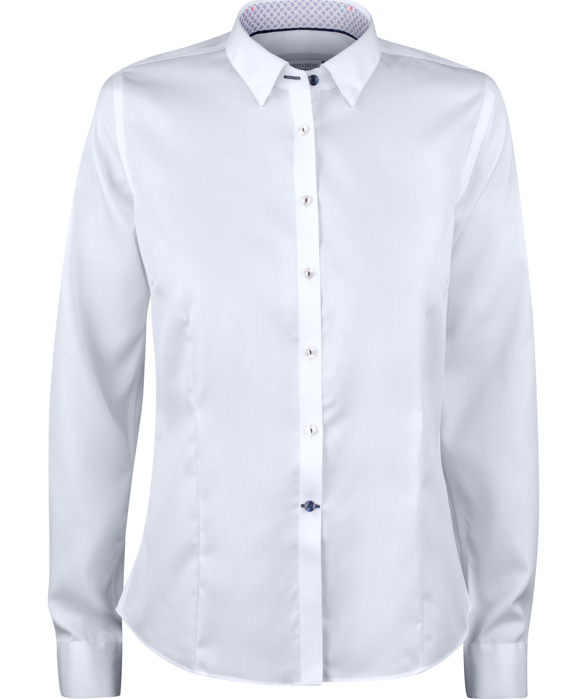 J. Harvest & Frost Twill Red Bow 122 lady fit skjorta