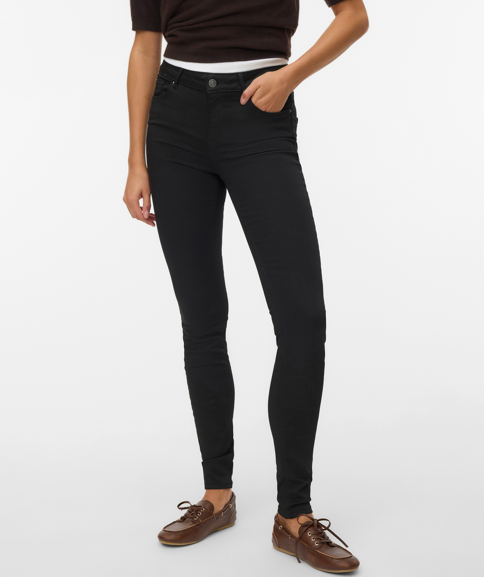 Vero Moda VMLUX Slim fit jeans, Black, large image number 5