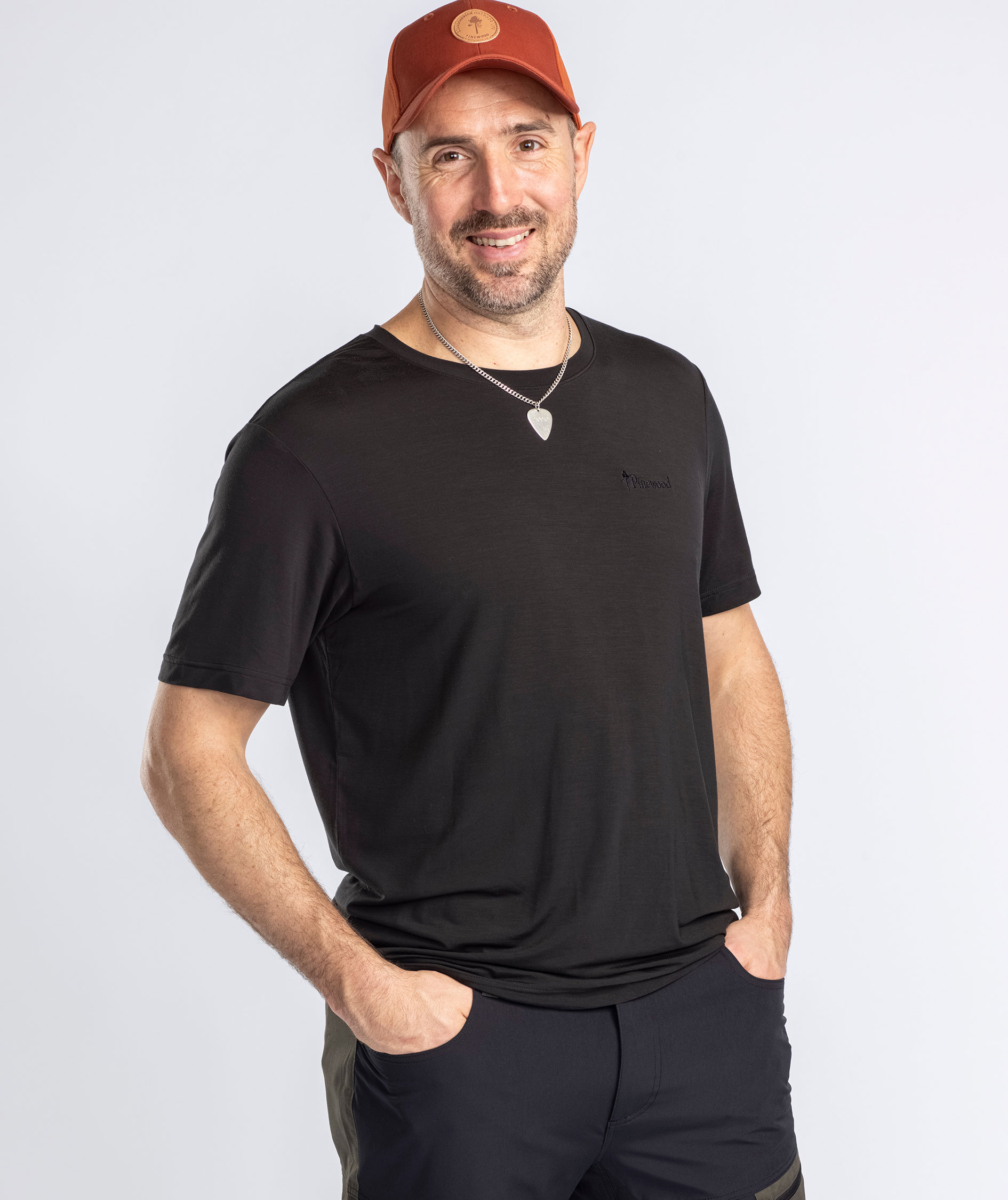 Pinewood Active Fast-Dry T-shirt, Black, large image number 4