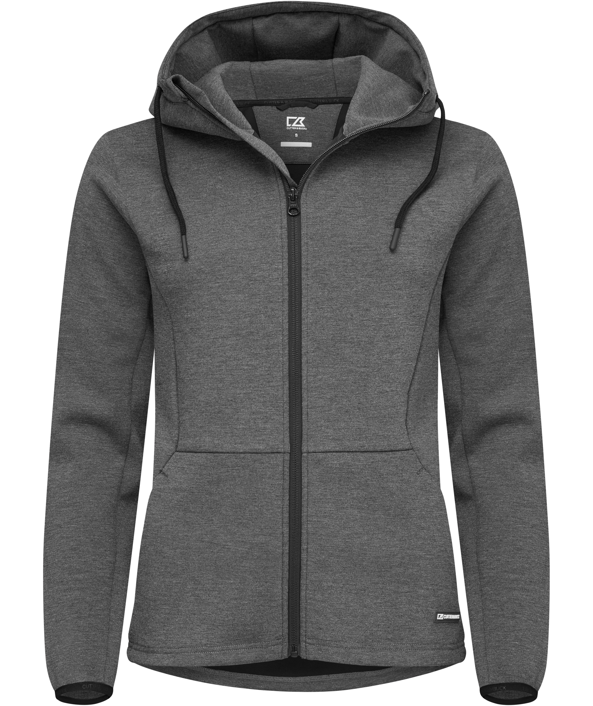 Cutter & Buck Pemberton Hood Zip dam, Anthracite melange, Anthracite melange, swatch