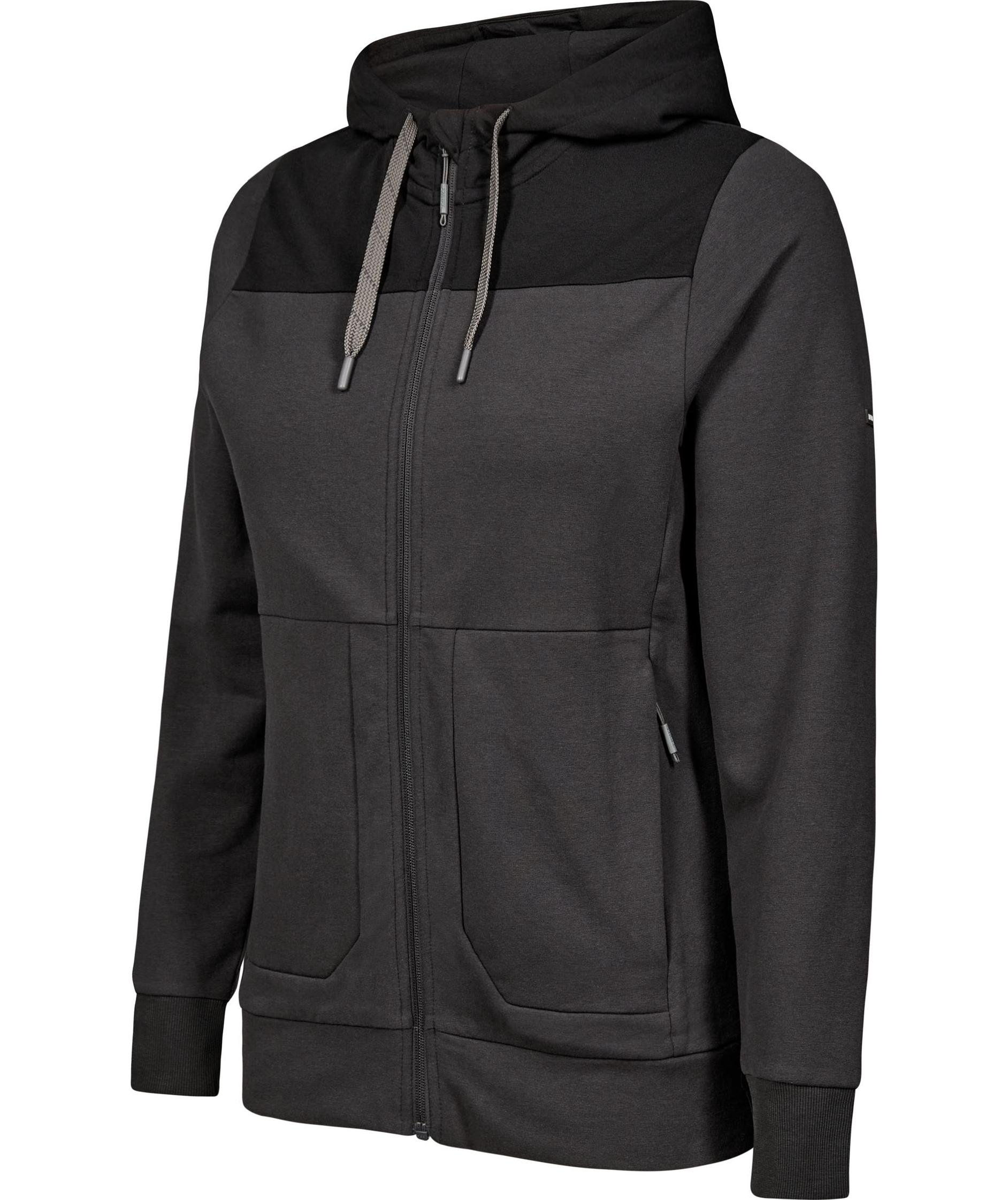 Engel Entire hoodie med dragkedja dam, Anthracite Grey/Black, large image number 5
