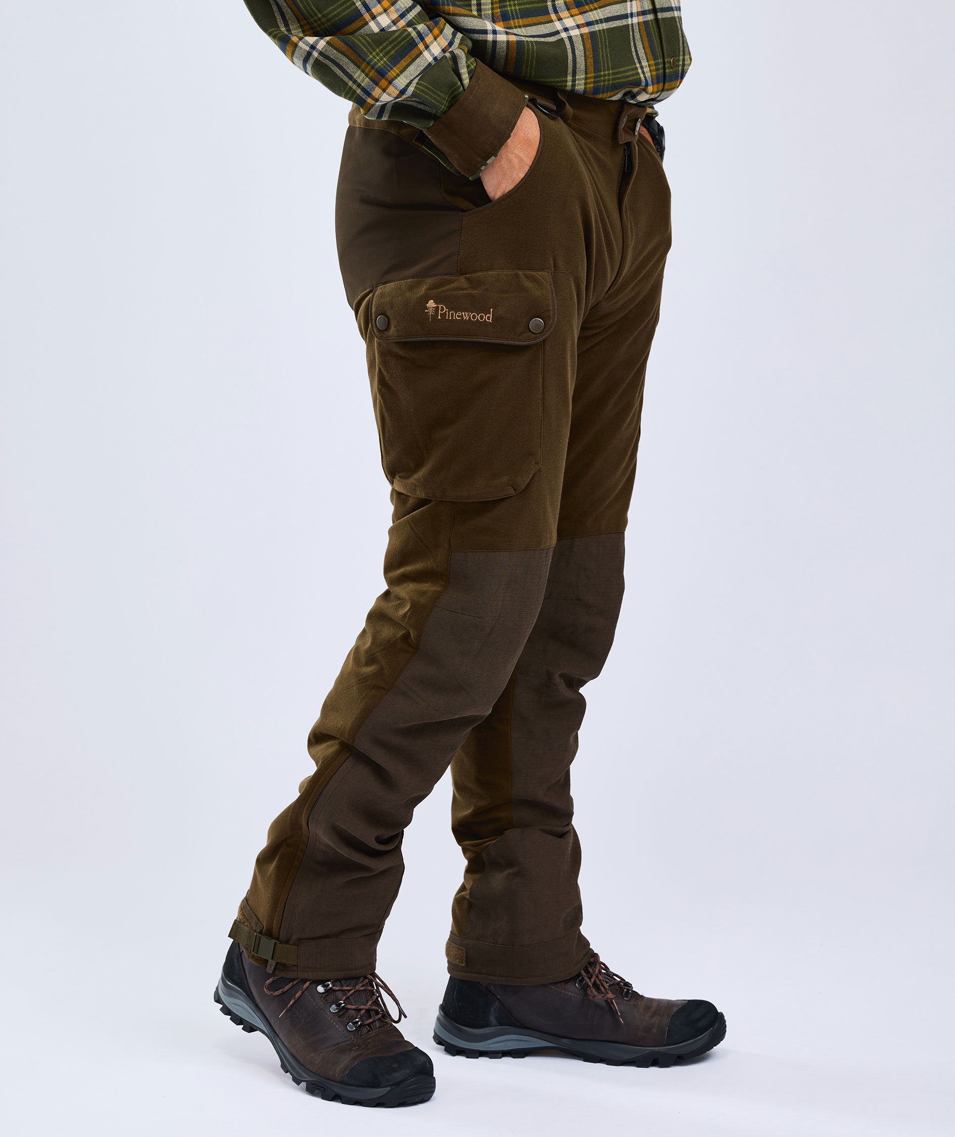 Pinewood Sm&aring;land Forest bukser, Suede Brown, large image number 4