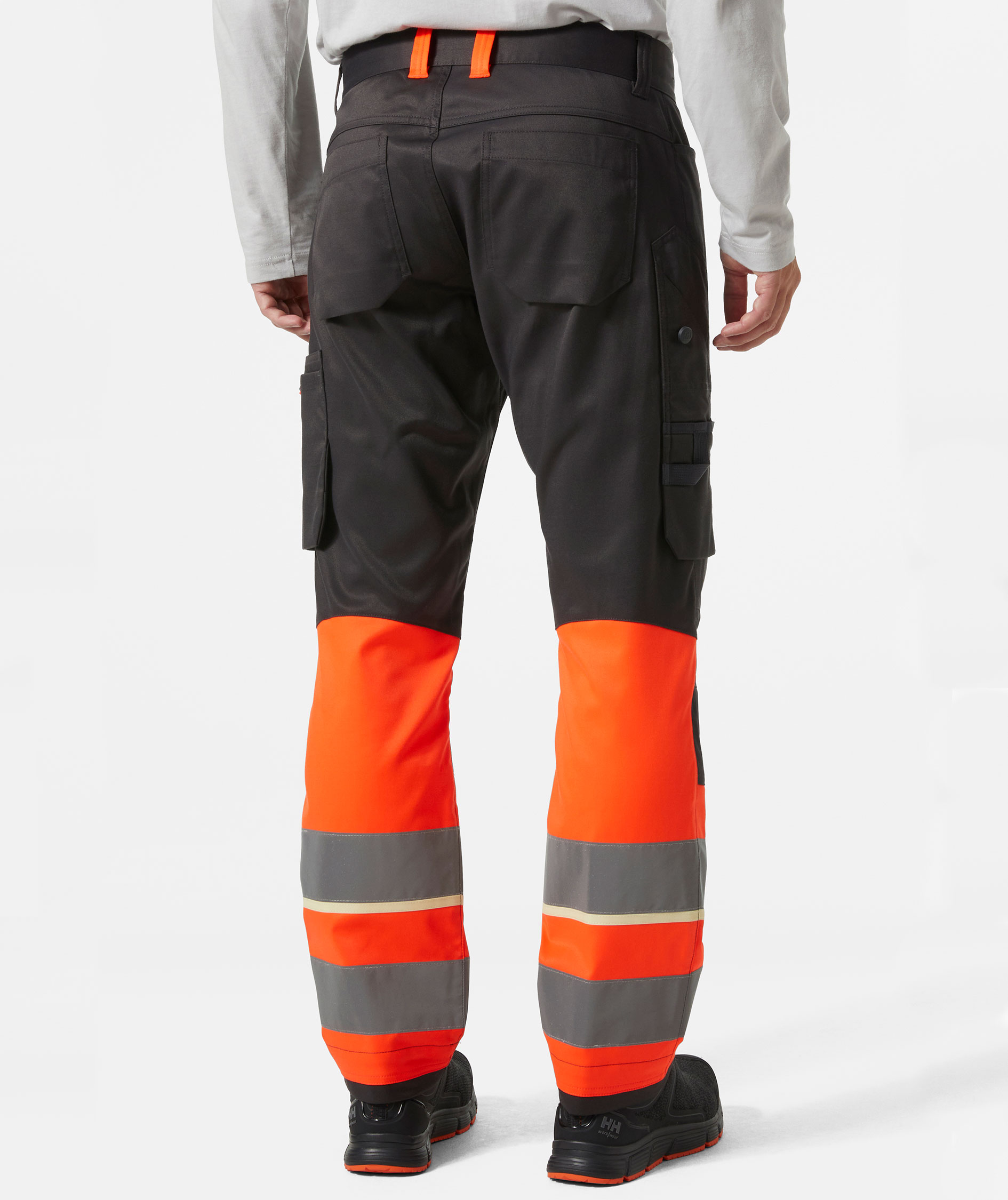 Helly Hansen UC-ME arbetsbyxa, Varsel R&ouml;d/Ebony, large image number 3