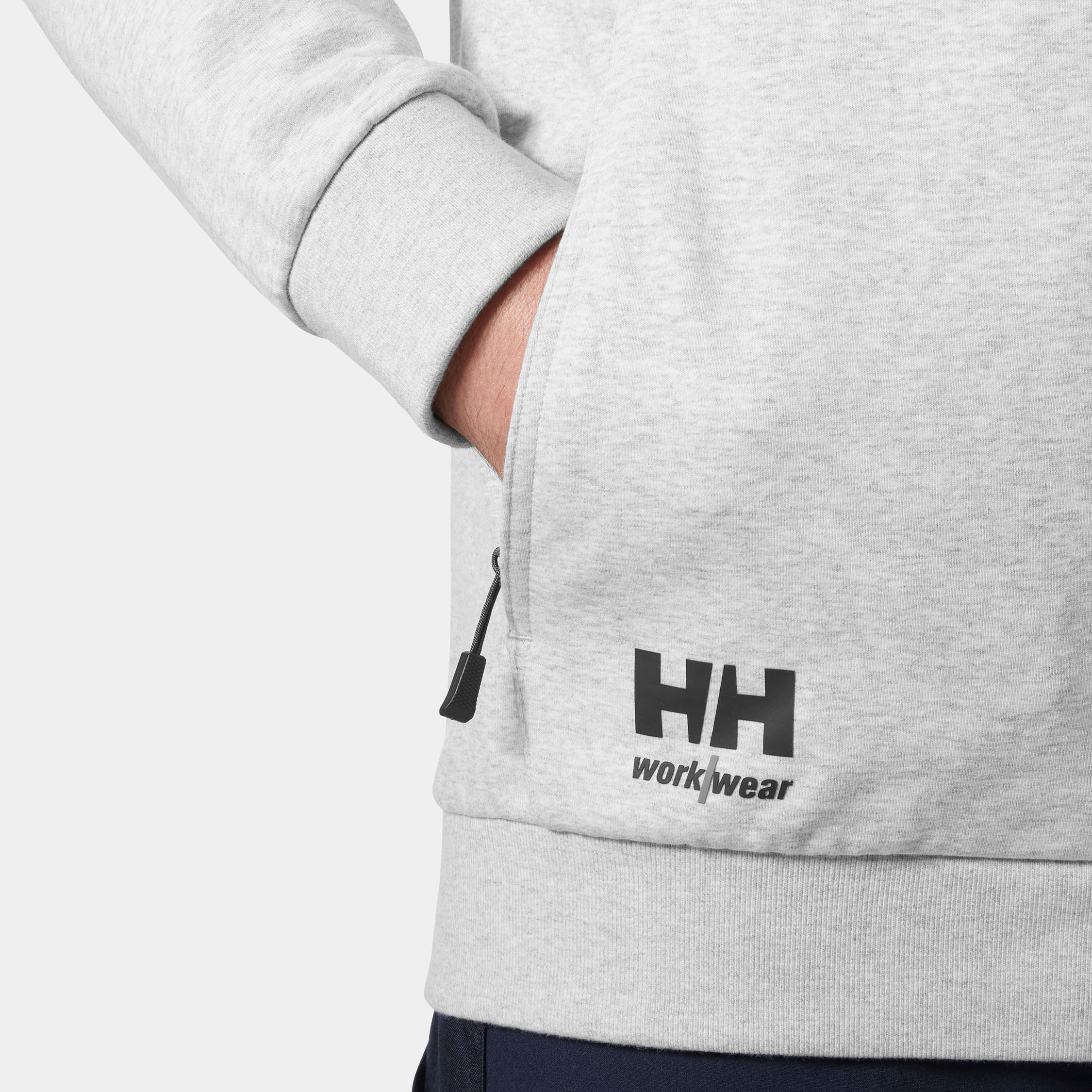 Helly Hansen Evo hoodie med dragkedja, Grey melange, large image number 5