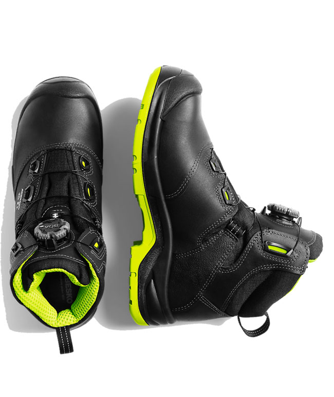 Arbesko 949 vernest&oslash;vletter S3, Svart/Lime