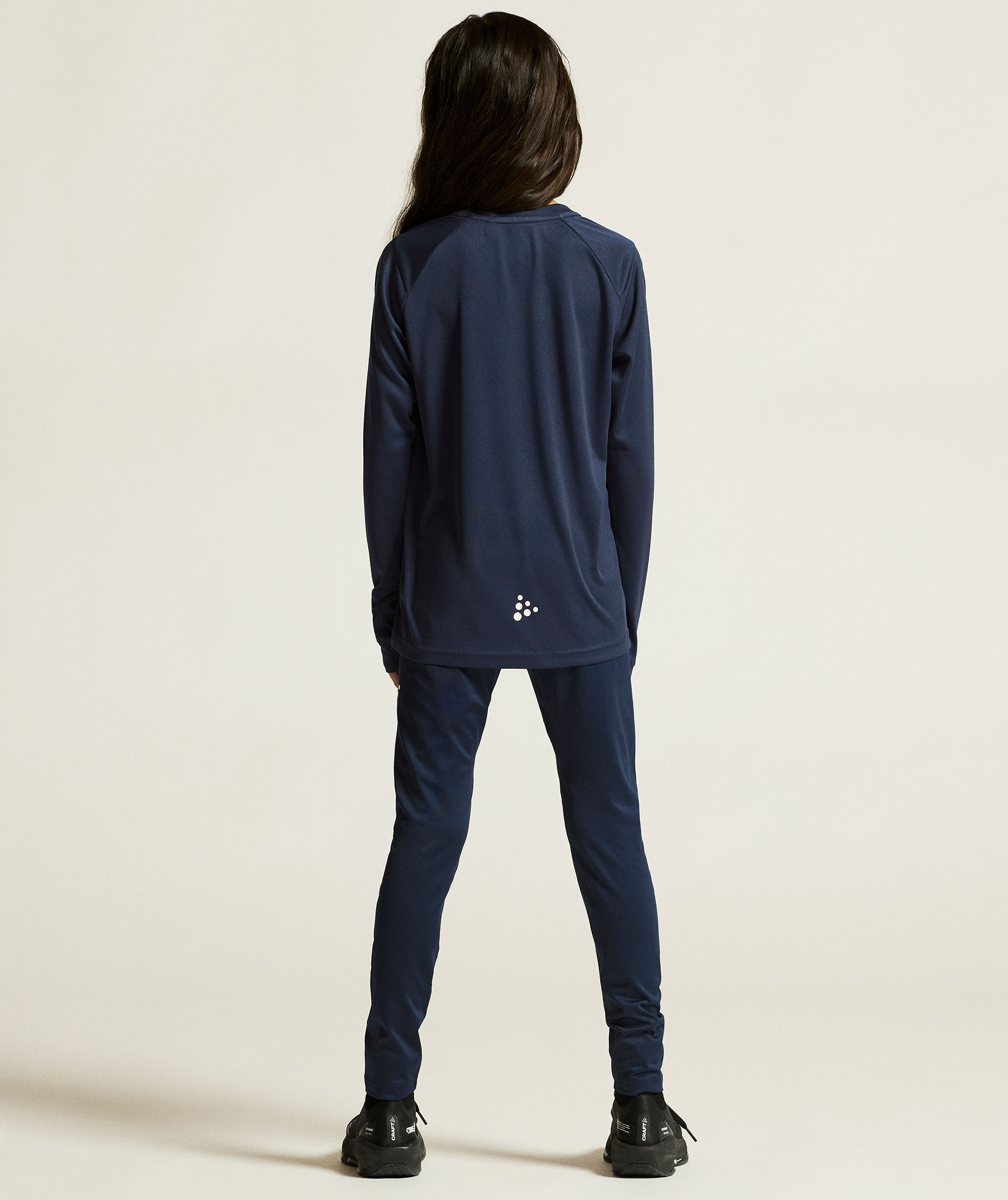 Craft Rush lang&aelig;rmet T-shirt til b&oslash;rn, Navy, large image number 8