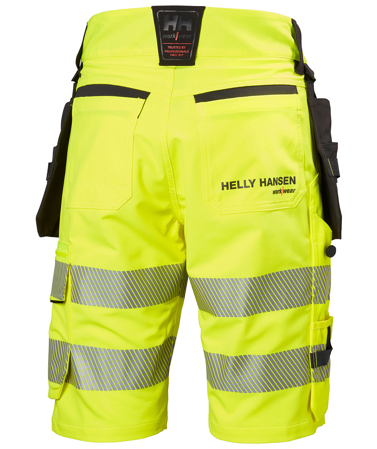 Helly Hansen ICU hantverksshorts full stretch, Varsel Gul/Ebony, large image number 2