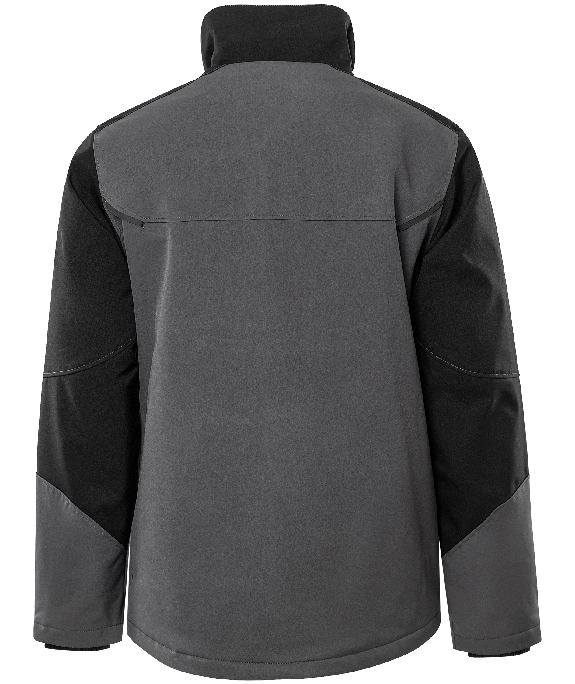 Fristads softshell vinterjakke 4931 GSW full stretch, Gr&aring;/Sort, large image number 2