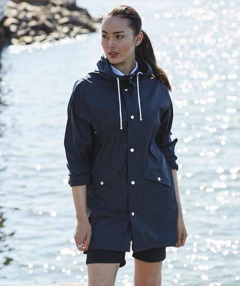 Clique rain jacket, Dark Marine Blue, large image number 2