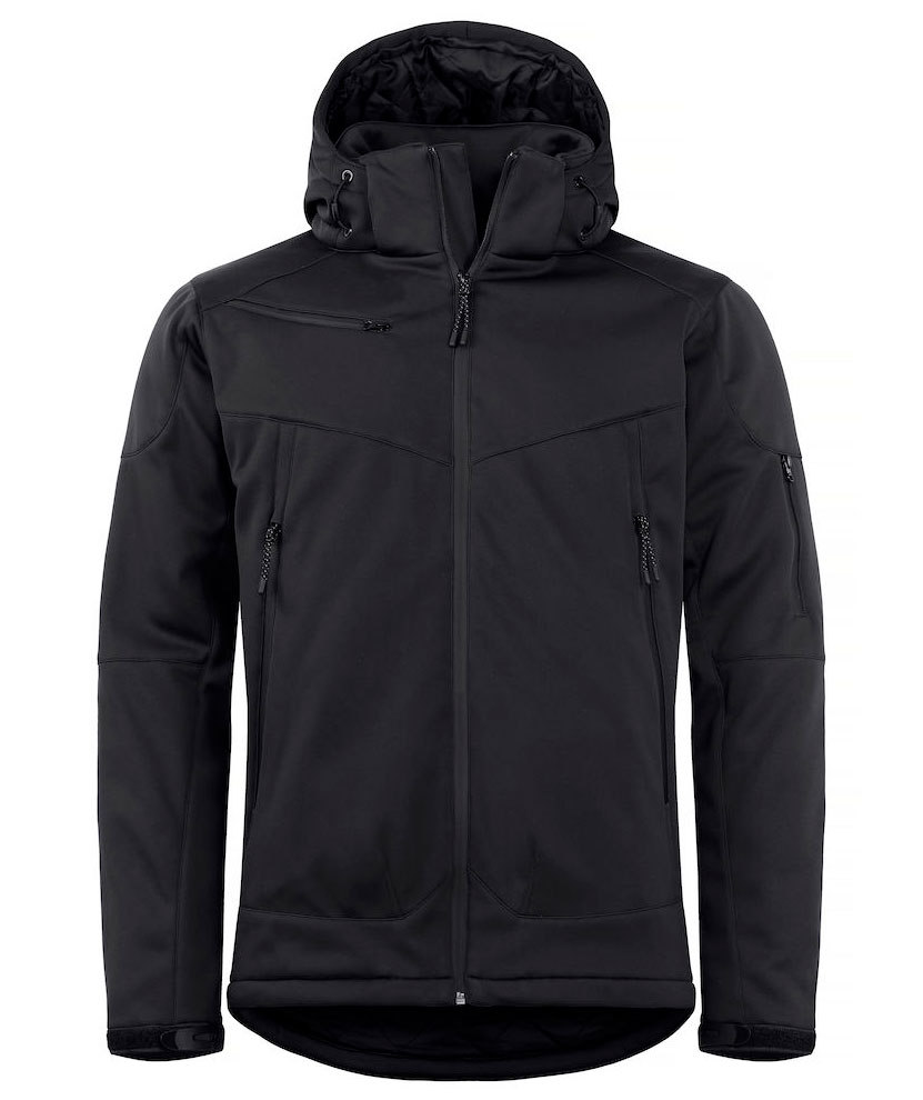 Clique Grayland softshelljakke, Svart, Svart, swatch