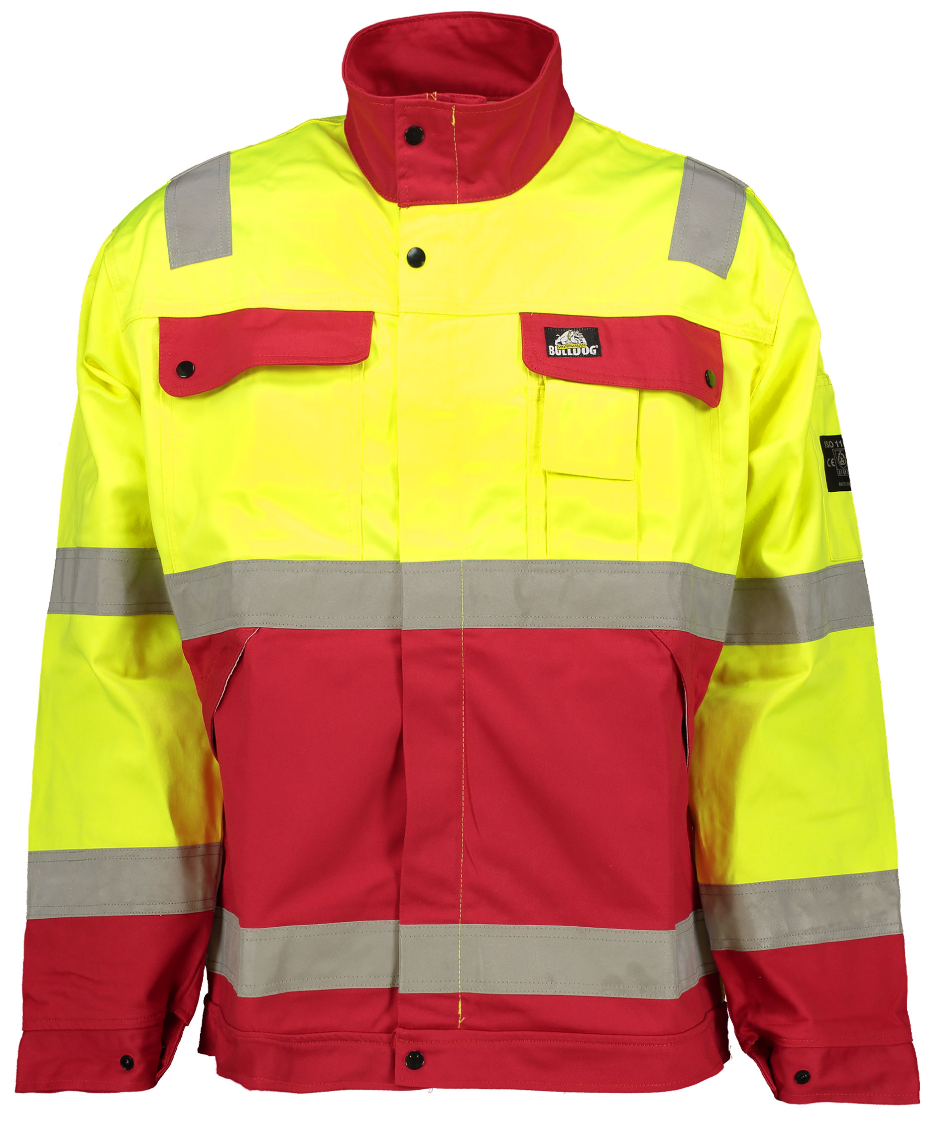 Bulldog Pyrox arbetsjacka 5701, Varselgul/r&ouml;d