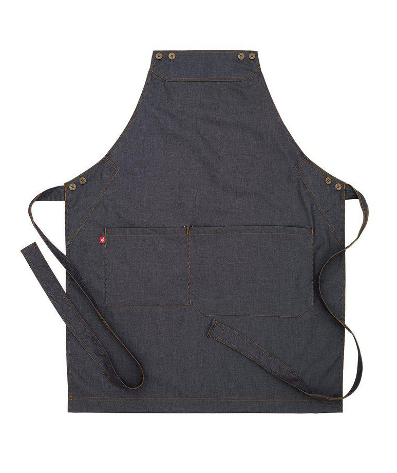 Segers 4078 Latzsch&uuml;rze mit Tasche, Dunkelblau Denim, Dunkelblau Denim, large image number 4