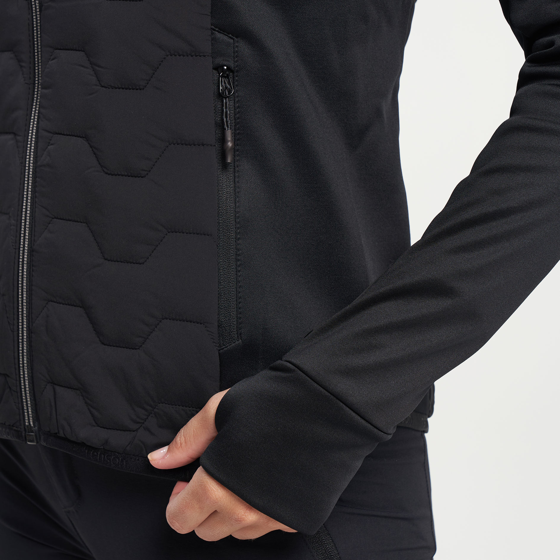 Tenson TXlite womens hybrid jacket, Black, large image number 6