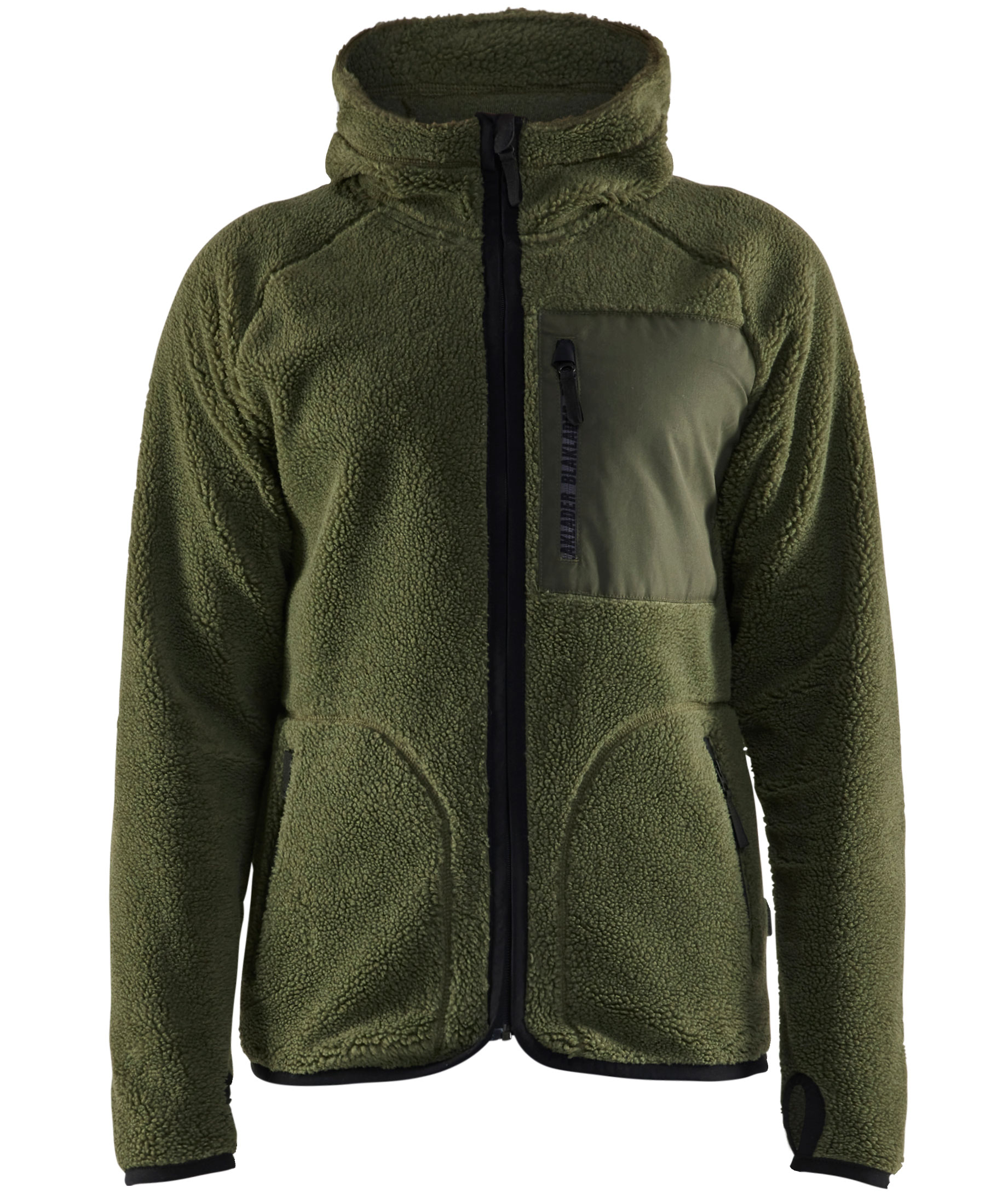 Bl&aring;kl&auml;der p&auml;lsfiberjacka, H&ouml;stgr&ouml;n