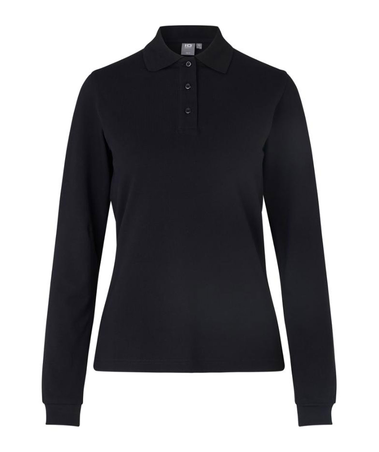 ID l&aring;ng&auml;rmad pik&eacute;tr&ouml;ja dam med stretch, Svart, large image number 0