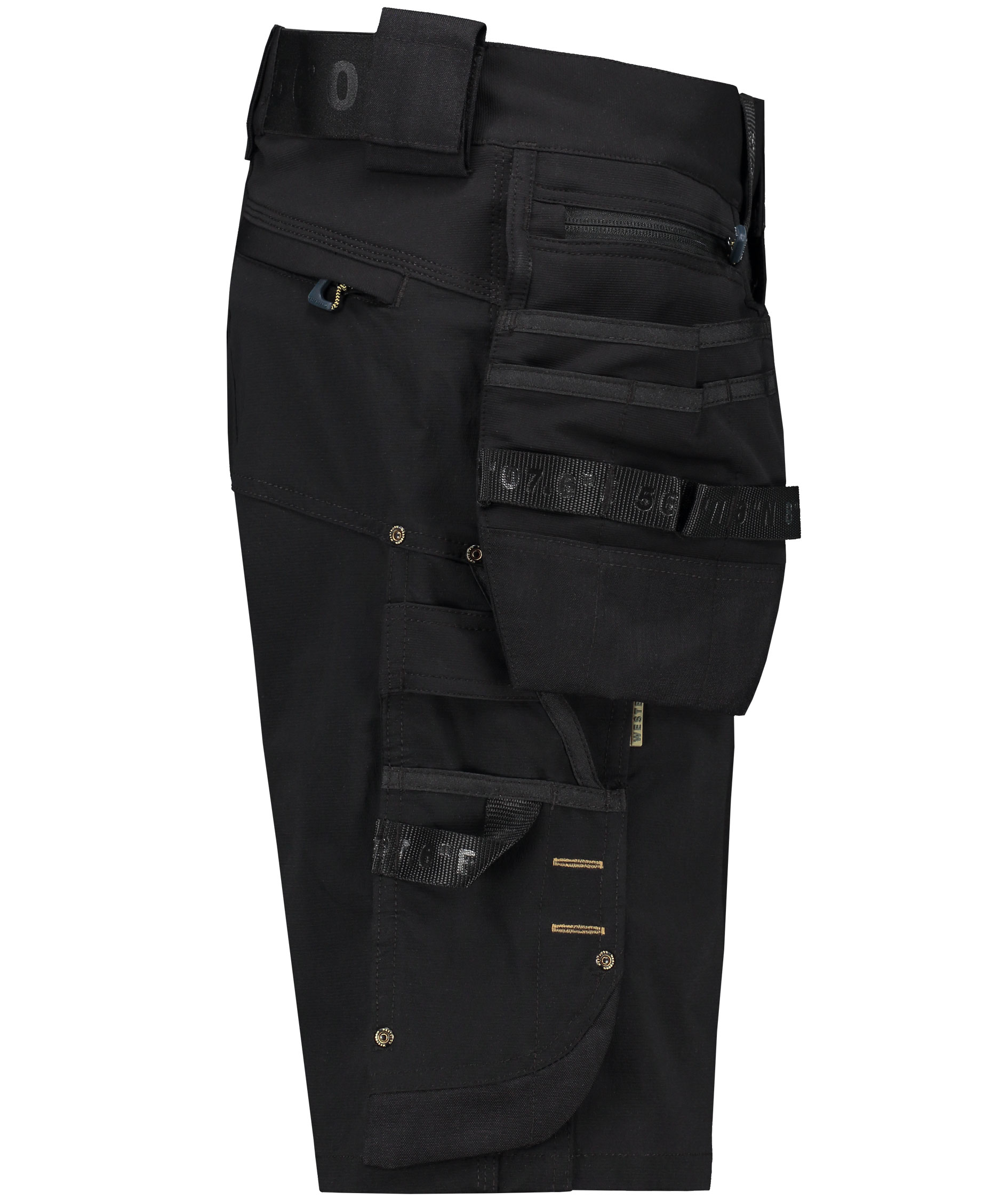 Westborn h&aring;ndv&aelig;rkershorts full stretch, Black, large image number 5