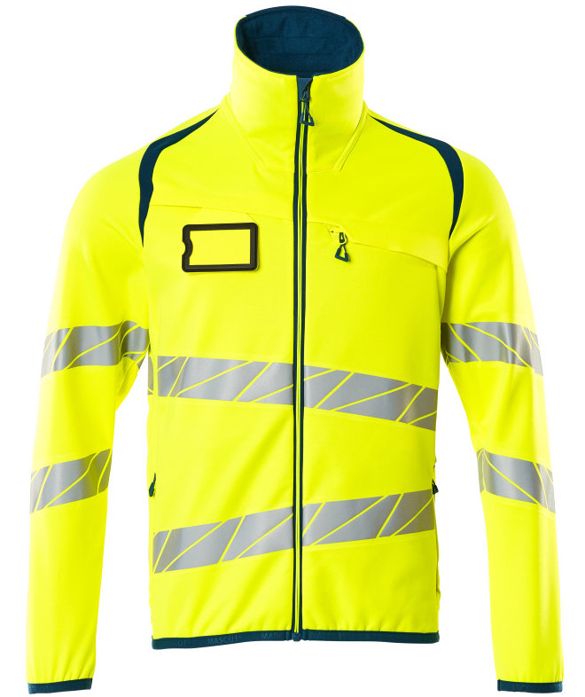 Mascot Accelerate Safe fleecejakke, Hi-Vis Gul/M&oslash;rk Petroleum, Hi-Vis Gul/M&oslash;rk Petroleum, swatch