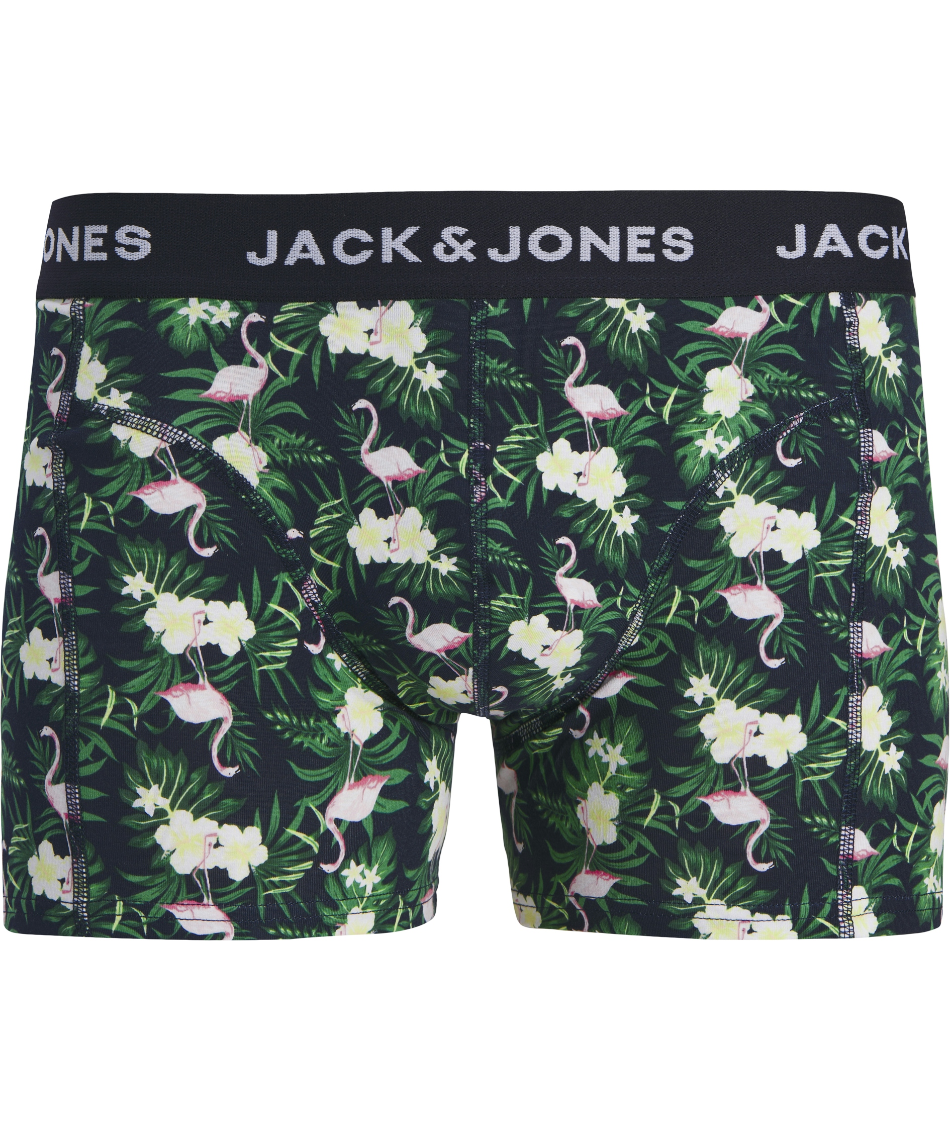Jack & Jones JACFLAMINGO FLOWER 3-pack boxer shorts, Black