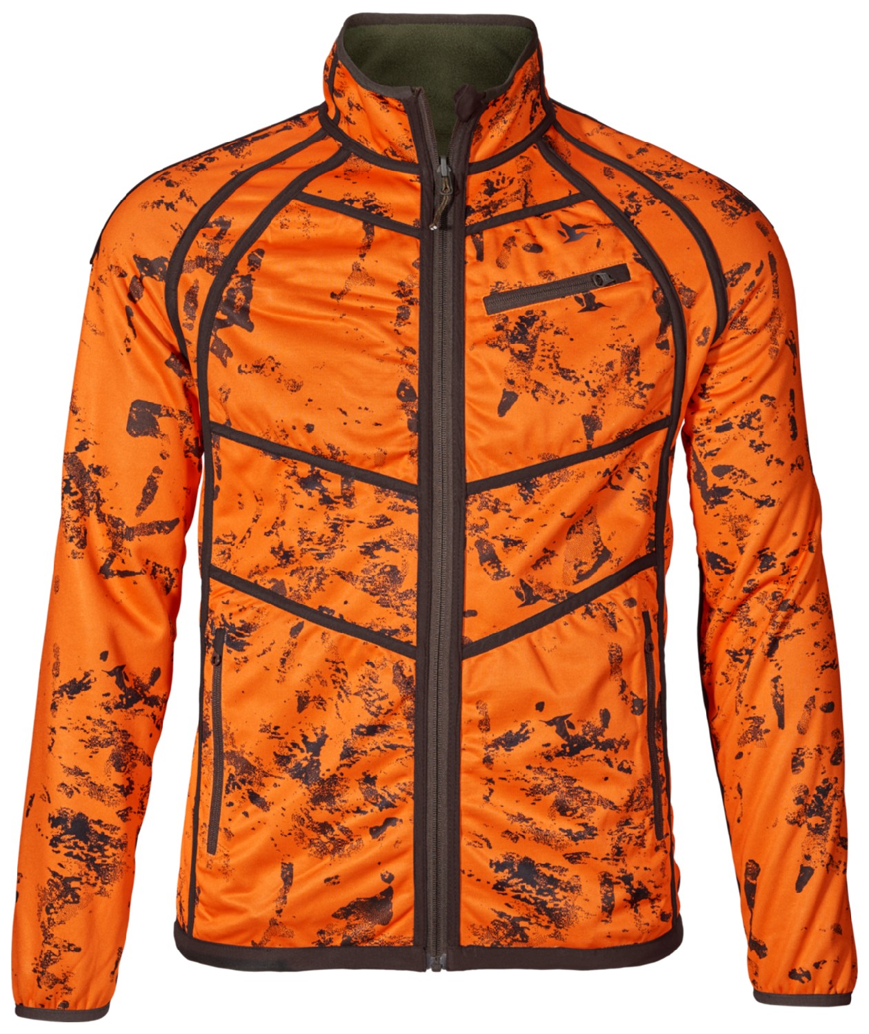 Seeland Vantage reversible fleece jacket, Pine green/InVis Orange blaze, large image number 2