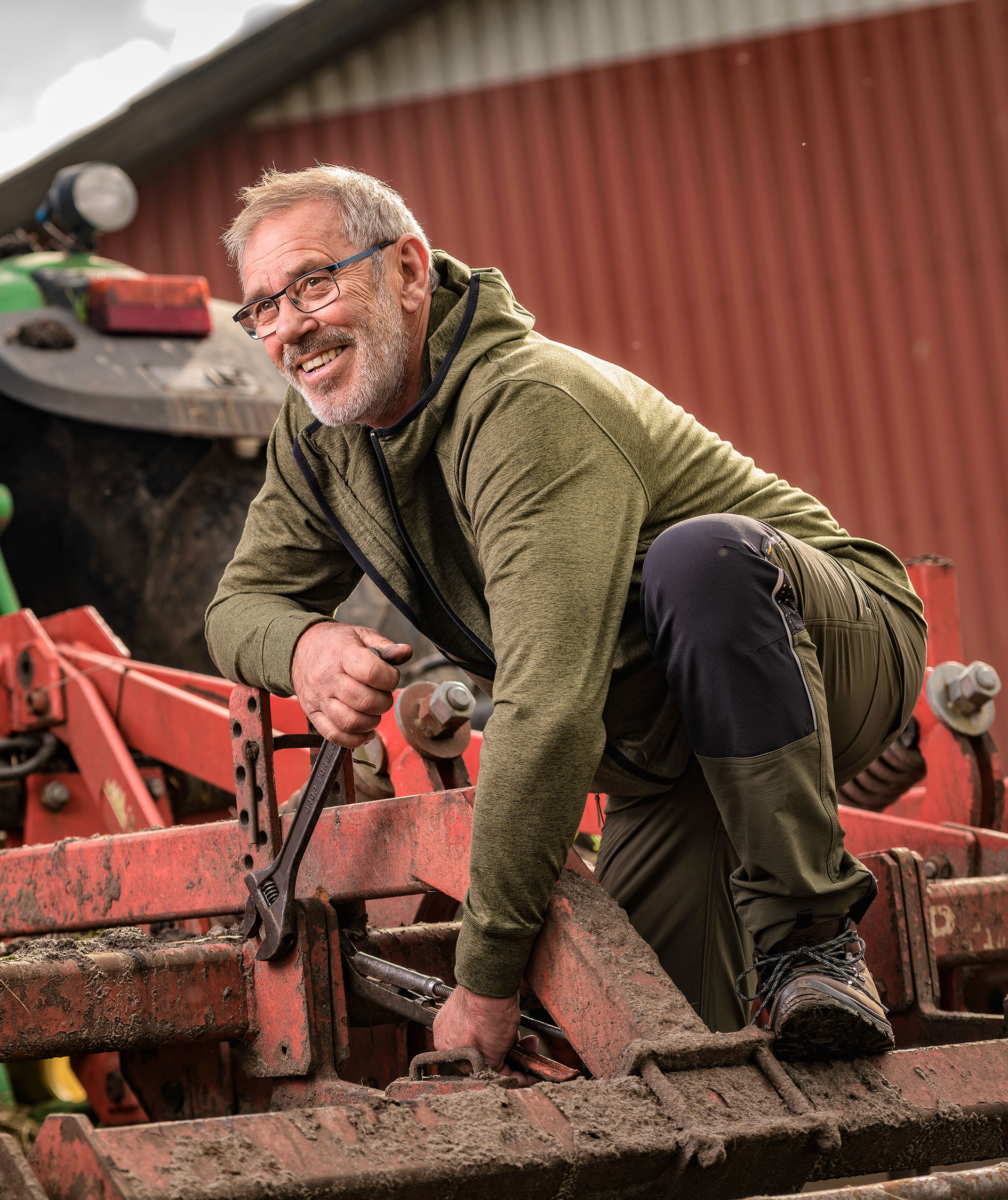 Kramp Active fleecetr&ouml;ja, Olivgr&ouml;n, large image number 2