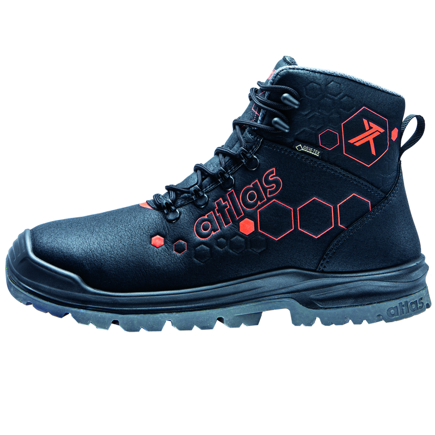 Atlas XT 520 GTX safety boots S3, Black/Orange, large image number 2
