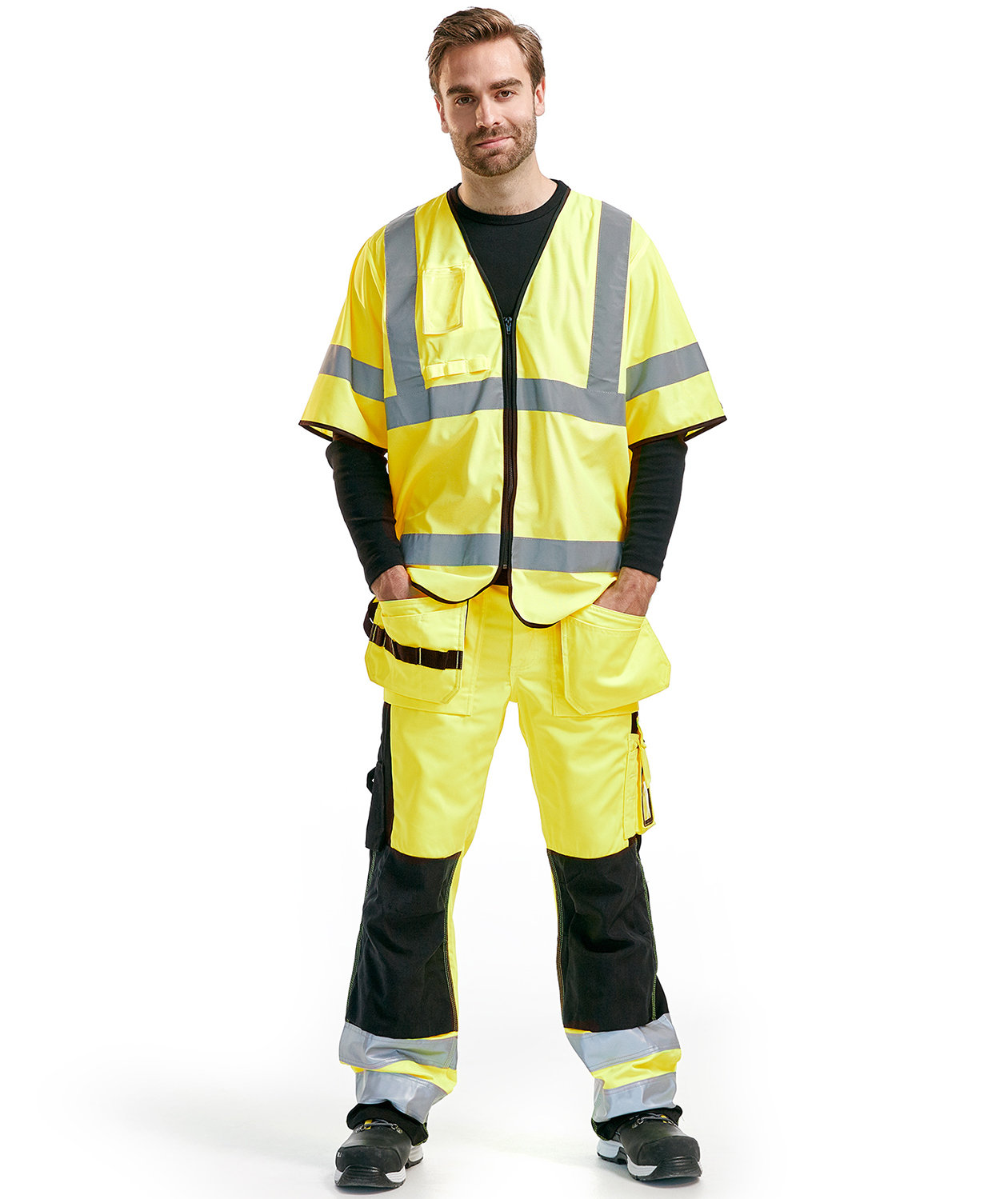 Bl&aring;kl&auml;der vest, Hi-Vis Yellow, large image number 1