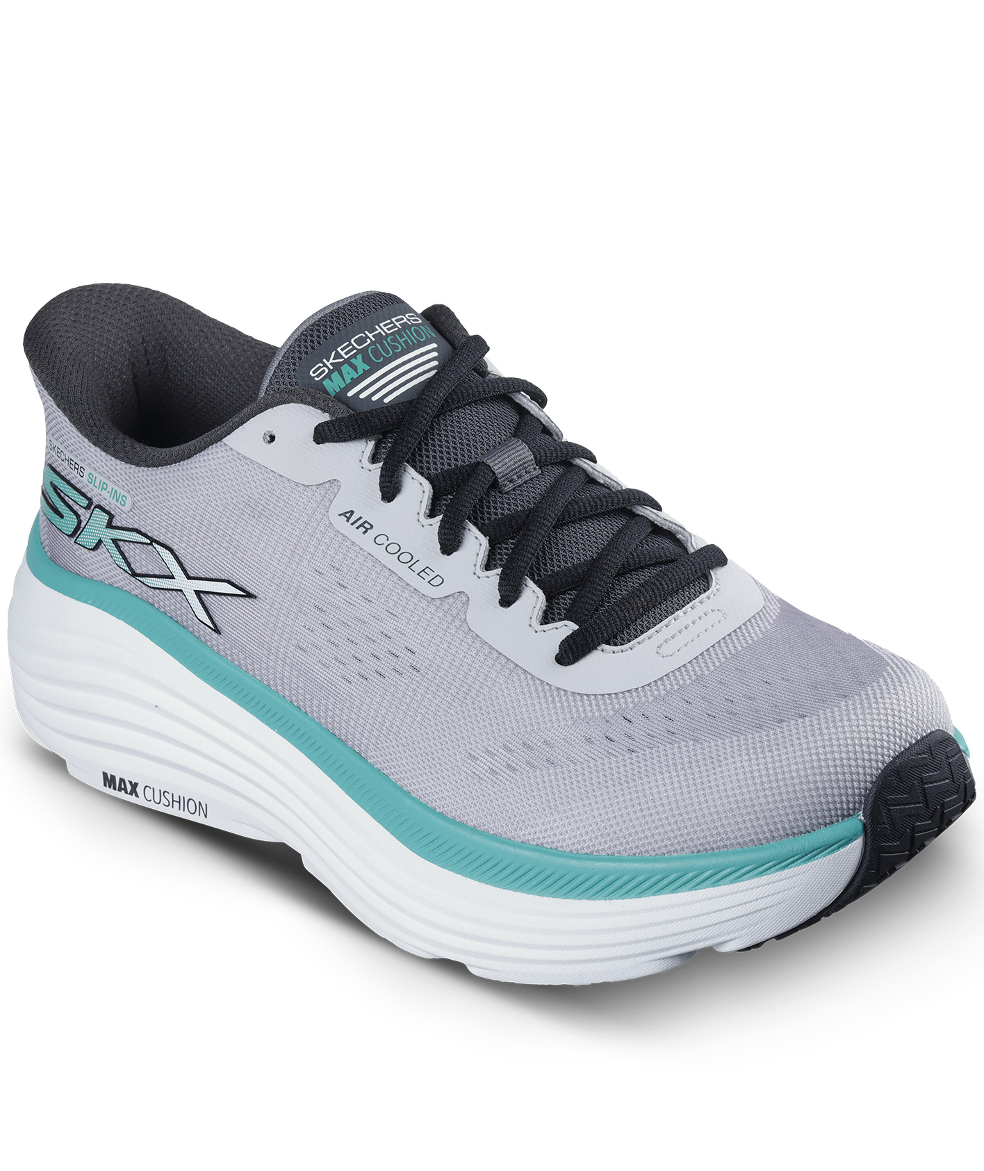 Skechers Max Cushioning Exciton L&oslash;besko, Light Grey, Light Grey, swatch