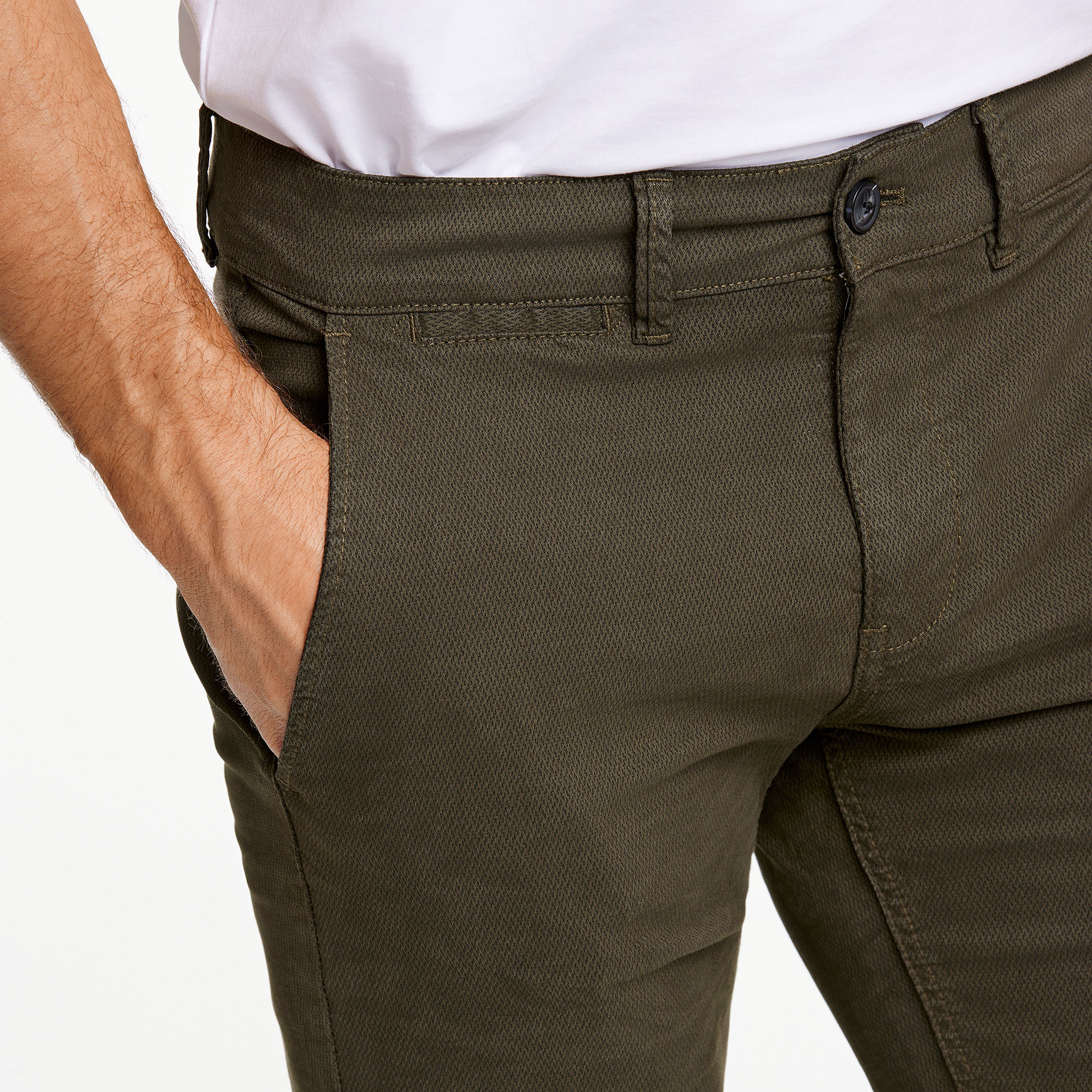 Lindbergh Superflex Structure chinos, Army, large image number 3