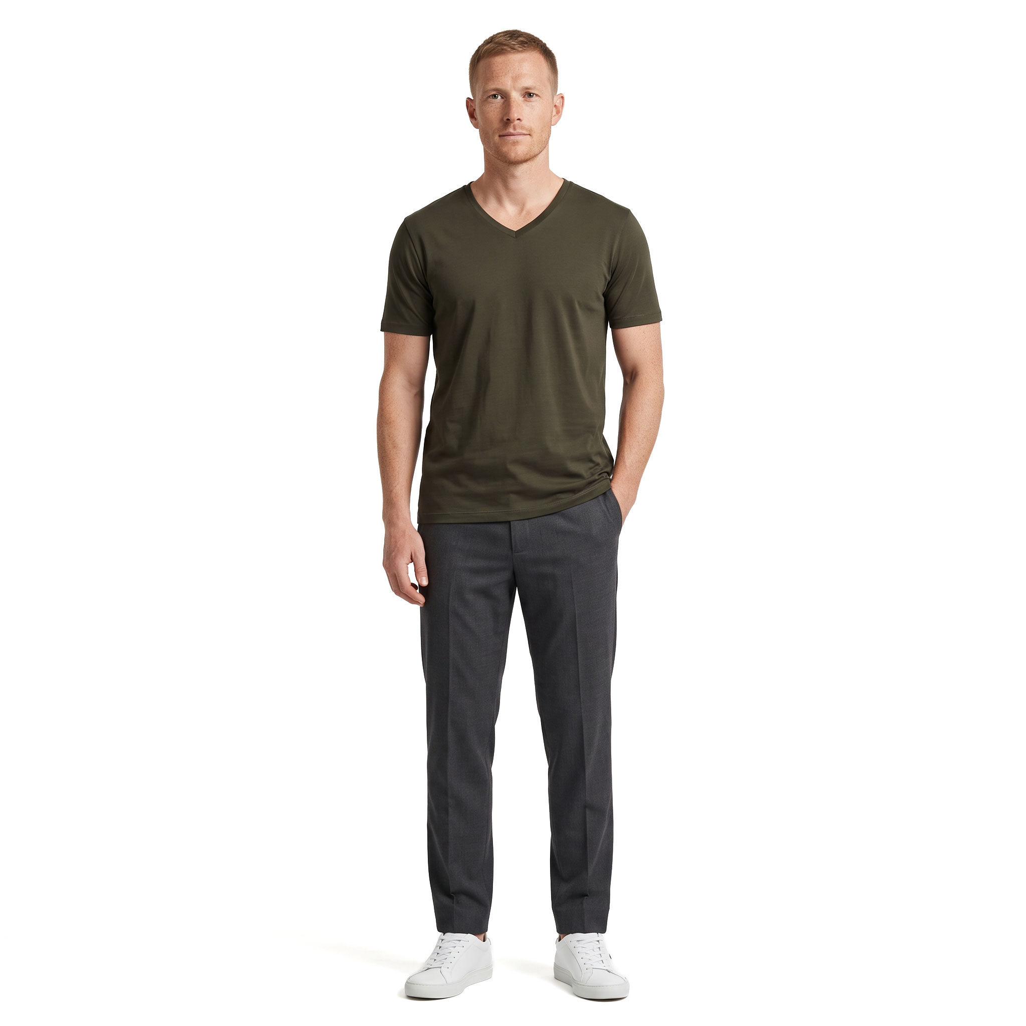 Tee Jays Luxury  T-shirt, M&oslash;rk oliven, large image number 2