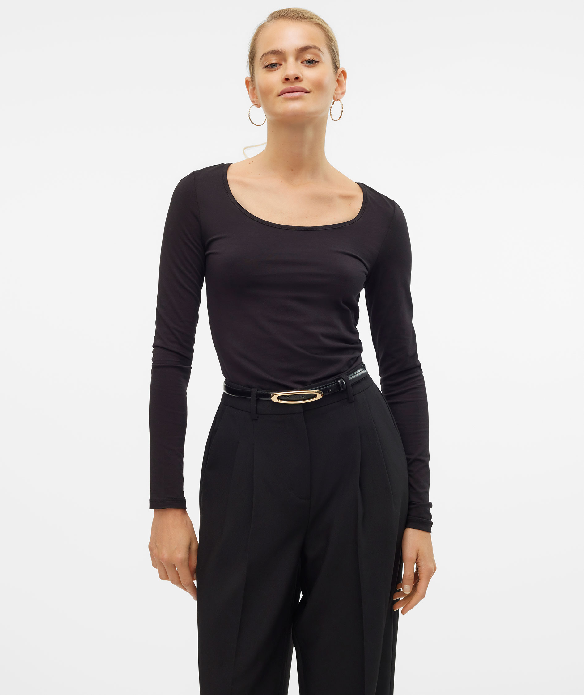 Vero Moda VMMAXI MY SOFT langermet dame T-skjorte