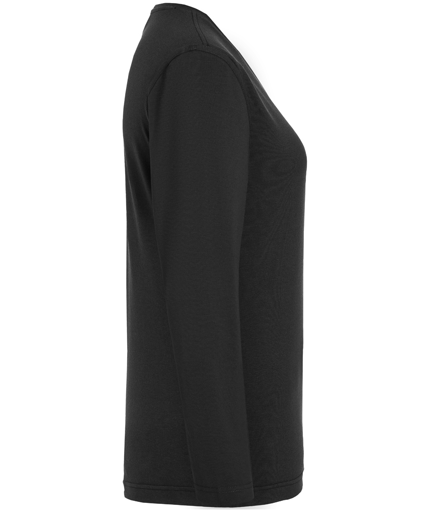 Karlowsky Casual-Flair women's long-sleeved shirt, Black, large image number 4