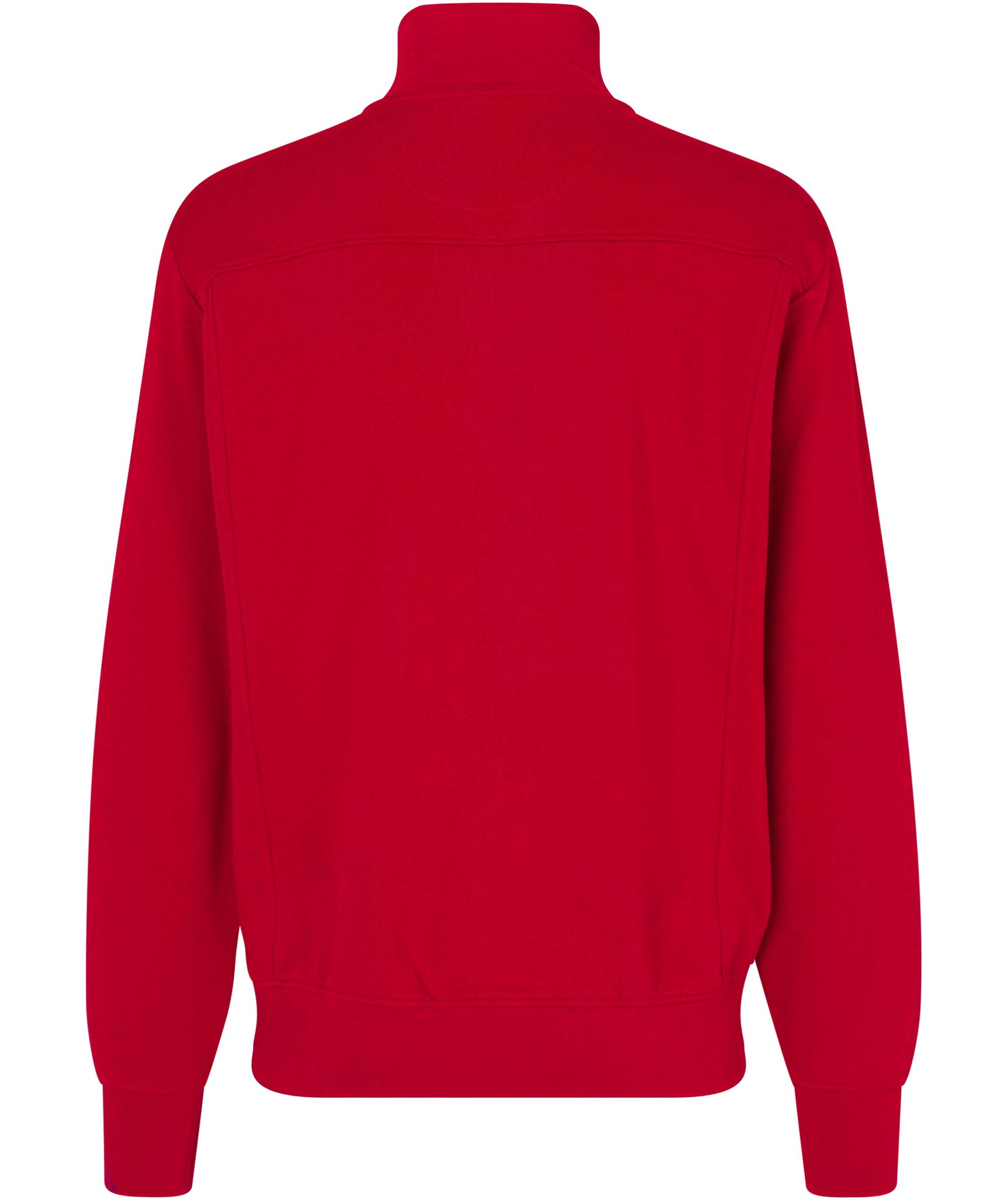 ID Sweatshirt med kort lynl&aring;s, R&oslash;d, large image number 2