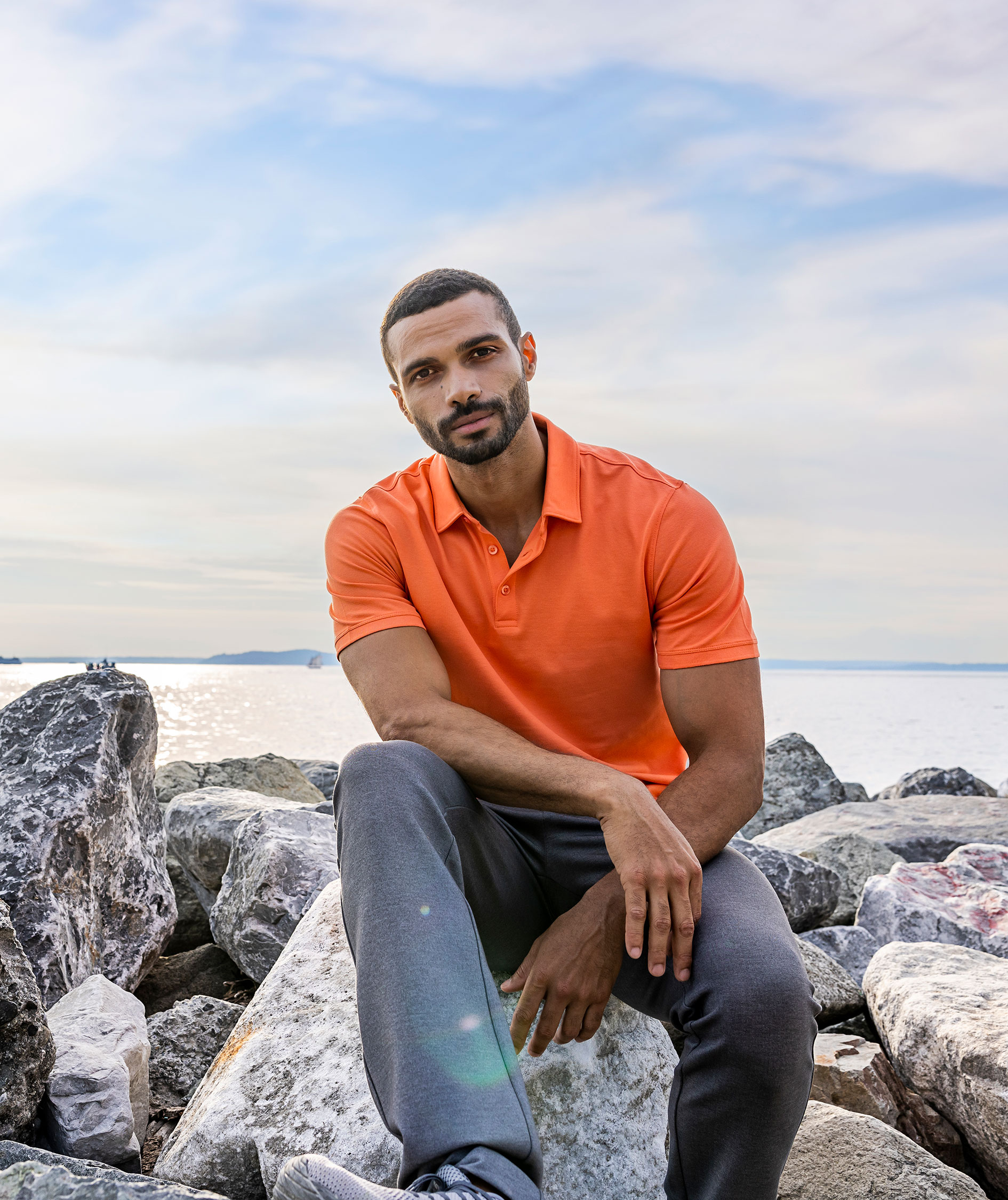 Cutter & Buck Oceanside pik&eacute;tr&ouml;ja, Peach, large image number 5