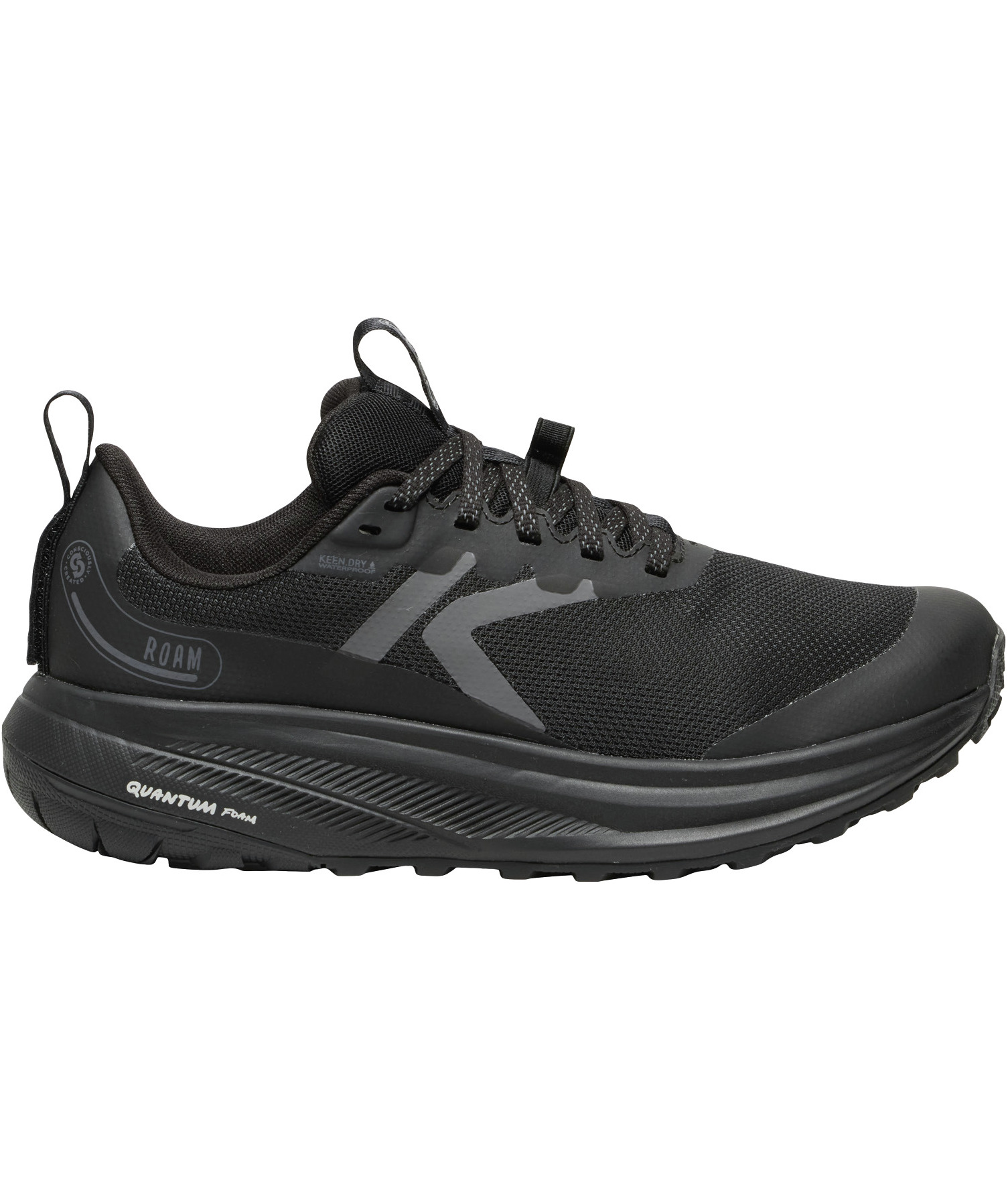 Keen Roam WP dame l&oslash;pesko, Black/Black, Black/Black, swatch