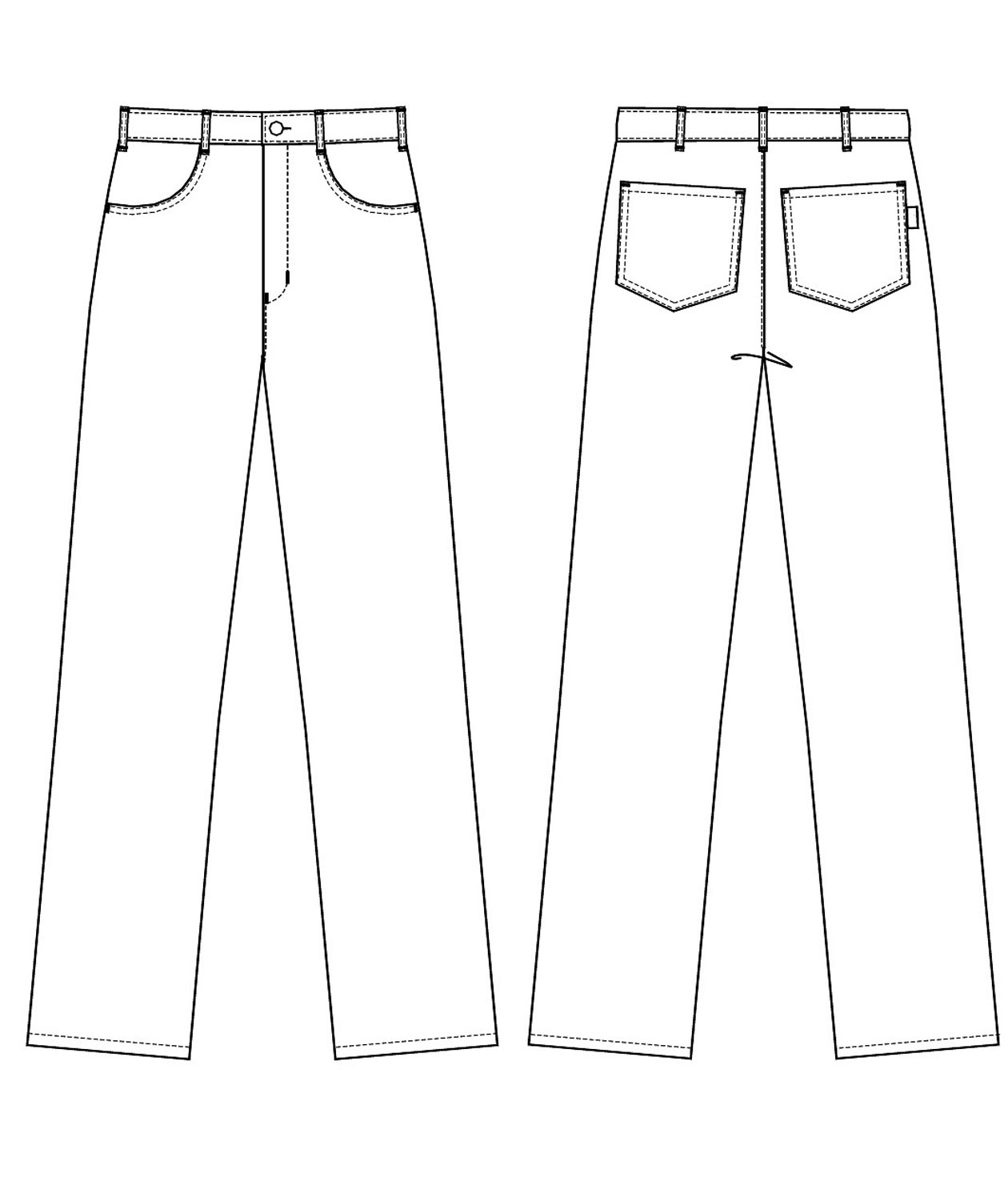 Kentaur trousers jeans leg length 86 cm, Black, large image number 2