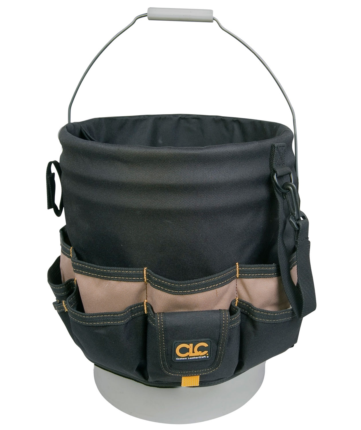 CLC Work Gear 1119 organizer f&ouml;r verktygsskopa, Svart/Brun