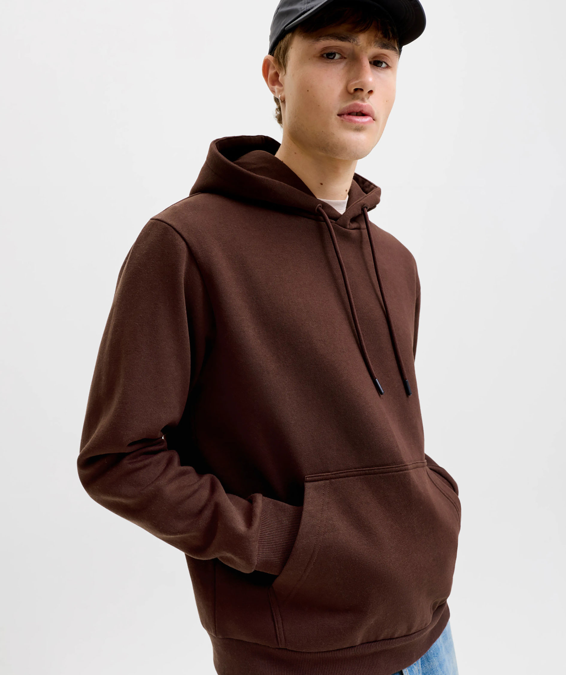 Jack & Jones JJEBRADLEY hoodie, Bitter Chocolate, large image number 6