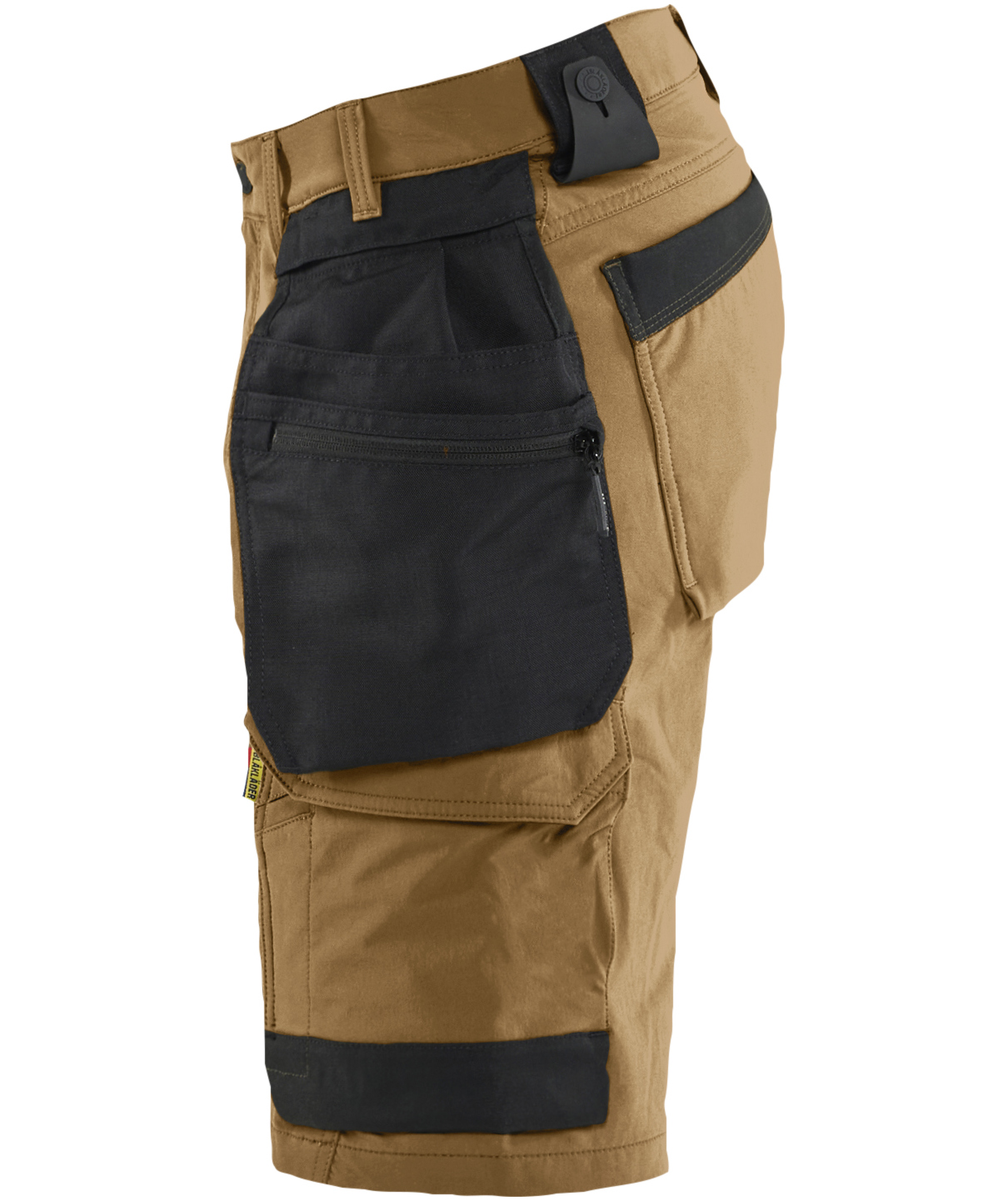 Bl&aring;kl&auml;der&nbsp;hantverksshorts full stretch, Nougat/Svart, large image number 3