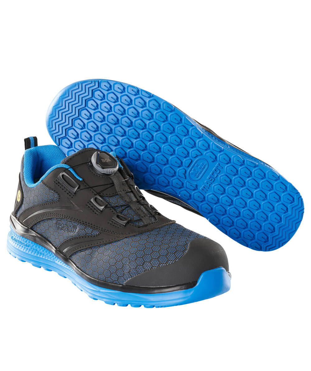 Mascot Carbon Boa&reg; safety shoes S1P, Black/Cobalt Blue, large image number 0